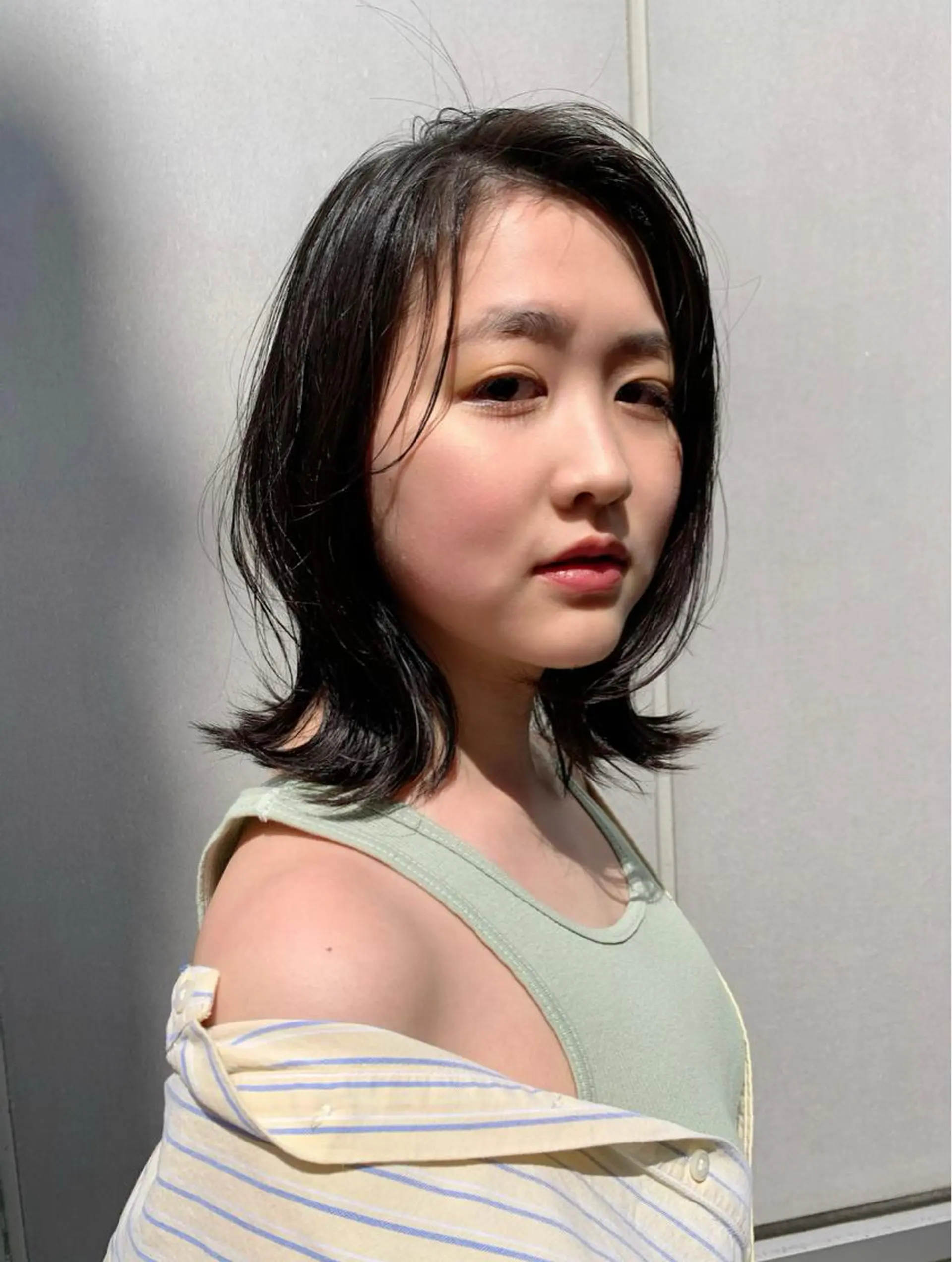 ミディアム ヘアアレンジ ボブ レイヤーカット A10+α所属・加茂 しのぶのヘアスタイル