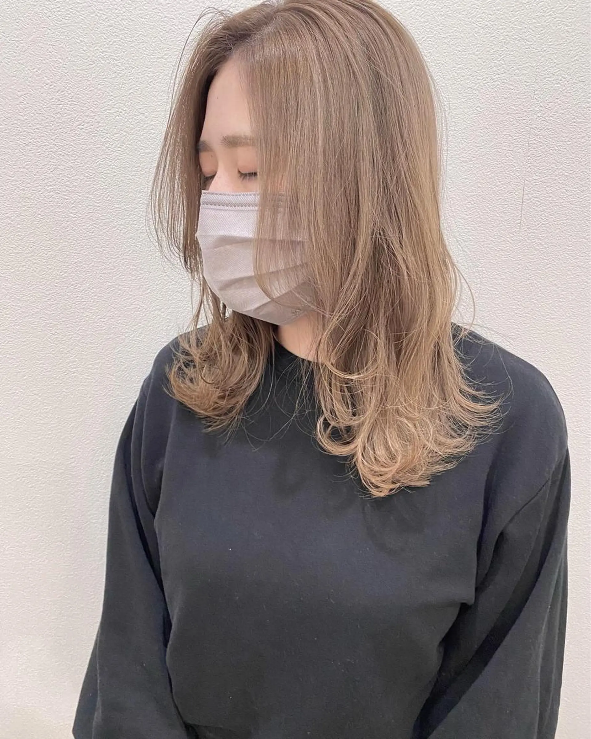 セミロング カット ヘアカラー トリートメント MYRTLE TSUNODAのヘアスタイル