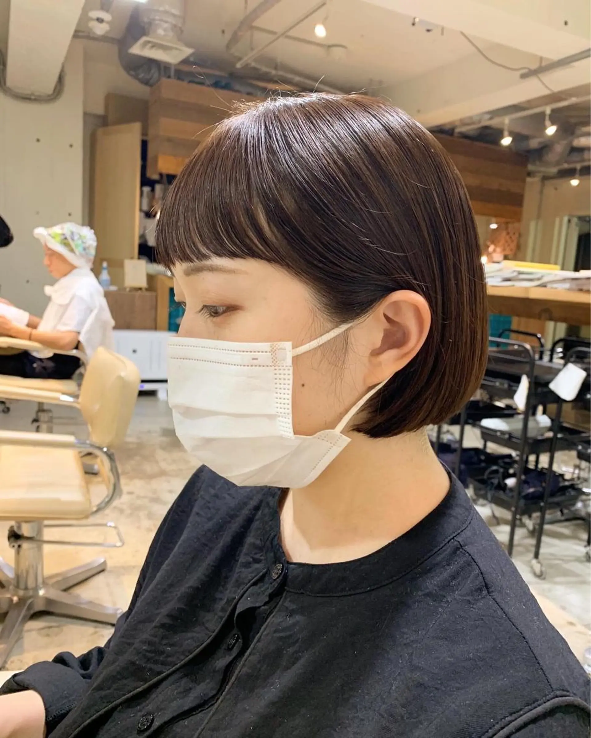 ショート カラー ベージュカラー オレンジ オレンジベージュ パーマ美容師 hanaのヘアスタイル