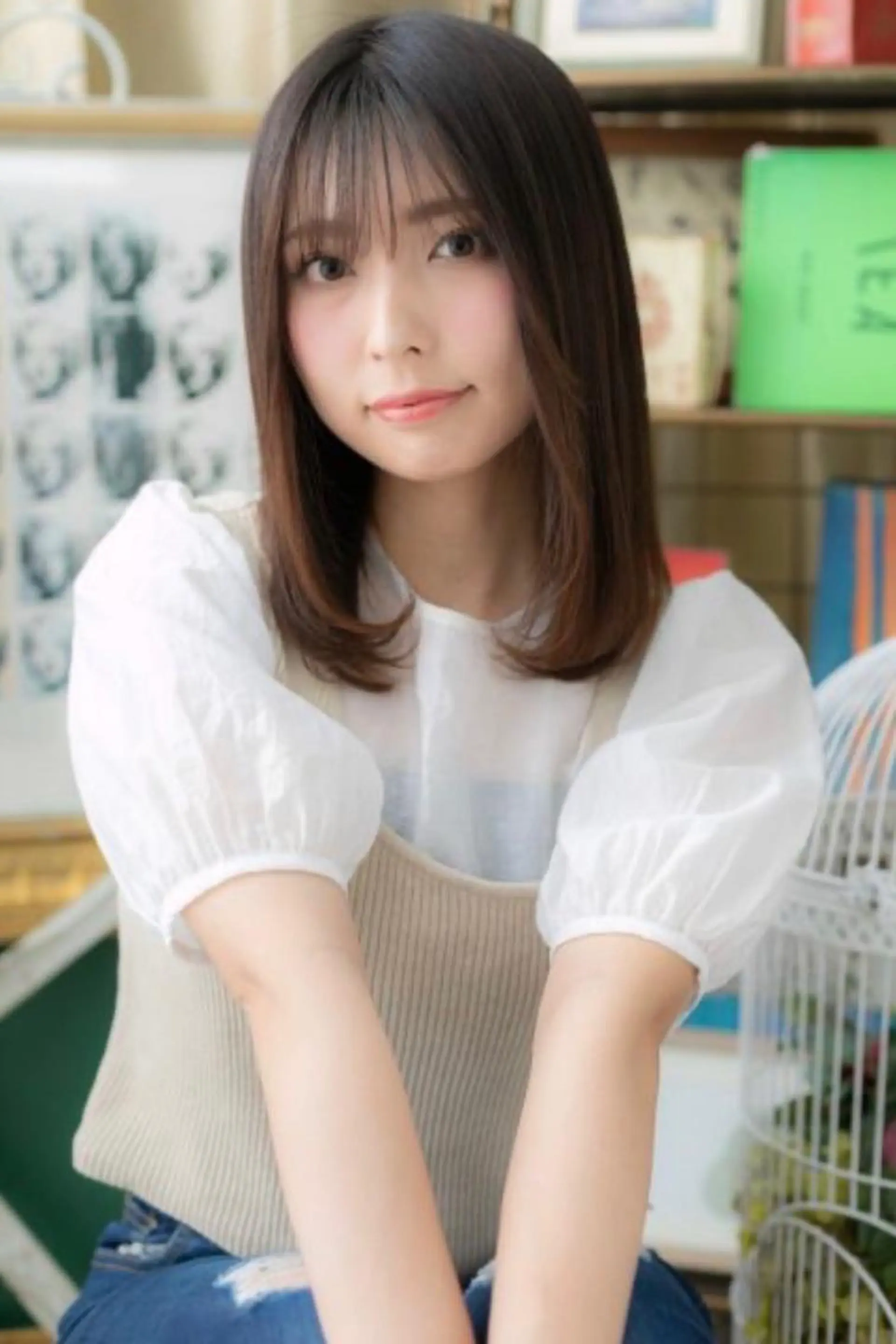 セミロング パーマ 小顔カット得意🌟 岩渕麻由のヘアスタイル