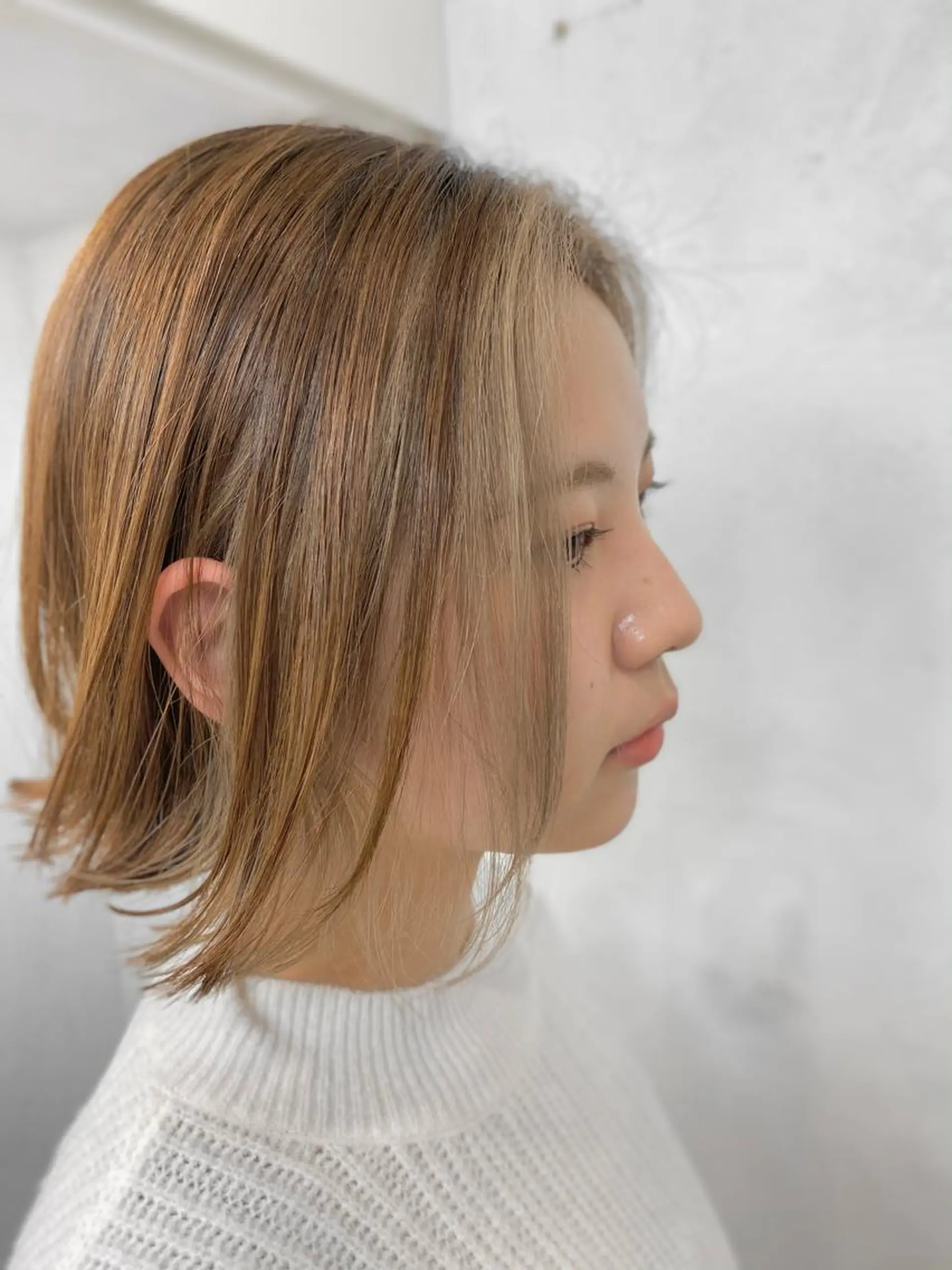 ショート カラー イヤリングカラー インナーカラー 🌈透明感カラー ✨松田龍也🌈のヘアスタイル