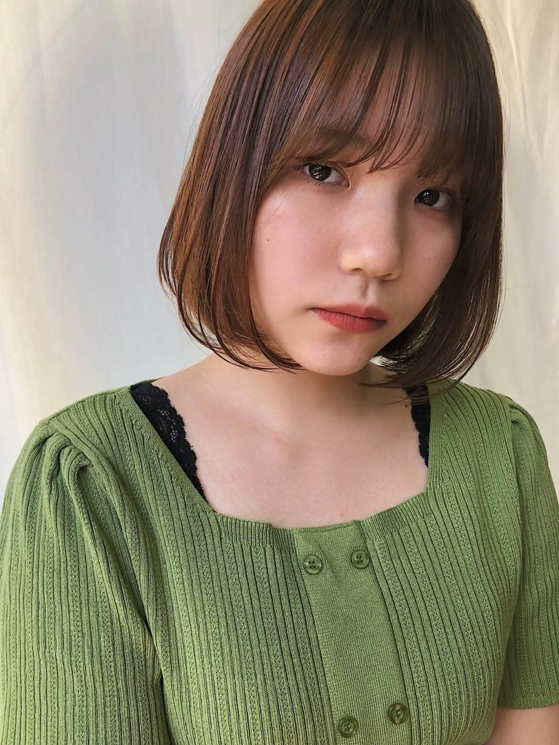 ショート ヘアアレンジ ボブ カット behov所属・柔らかハイトーン 🤎Tsubasaのヘアスタイル