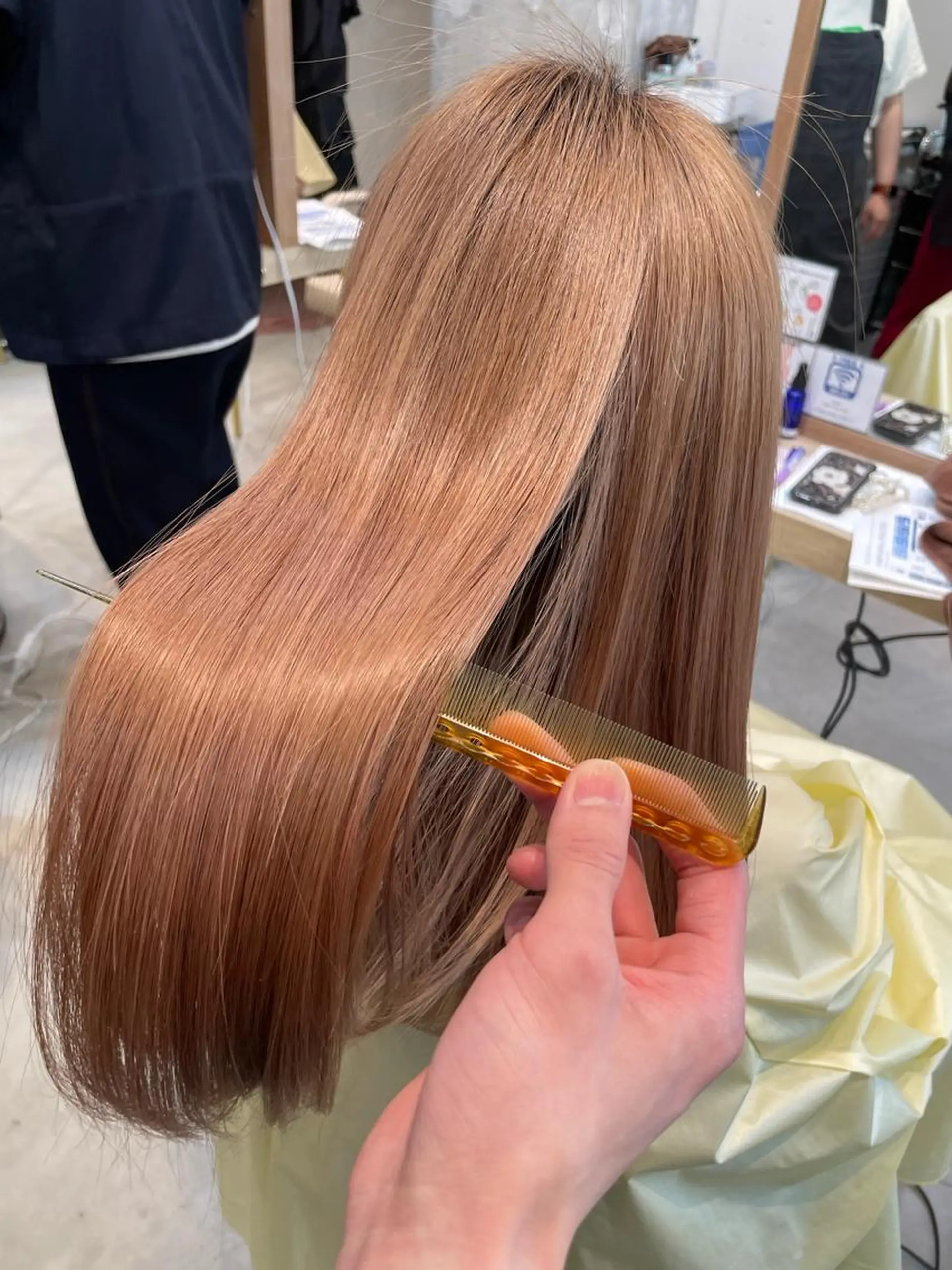 ロング カラー 新宿ケアブリーチ 稲垣颯太のヘアスタイル