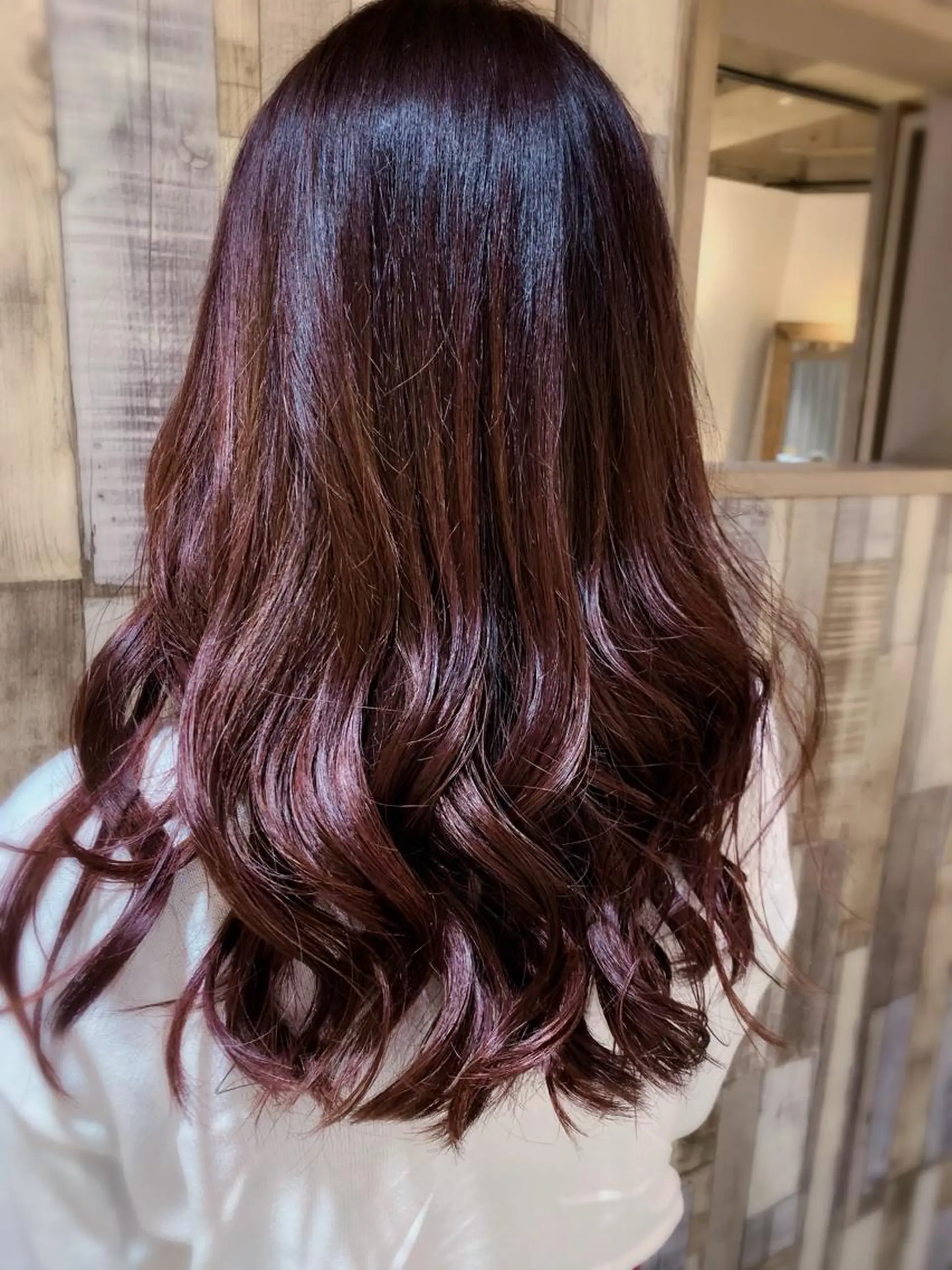 ロング カラー ピンクカラー パープルカラー 韓国🇰🇷 ✂︎hair 内田愛のヘアスタイル