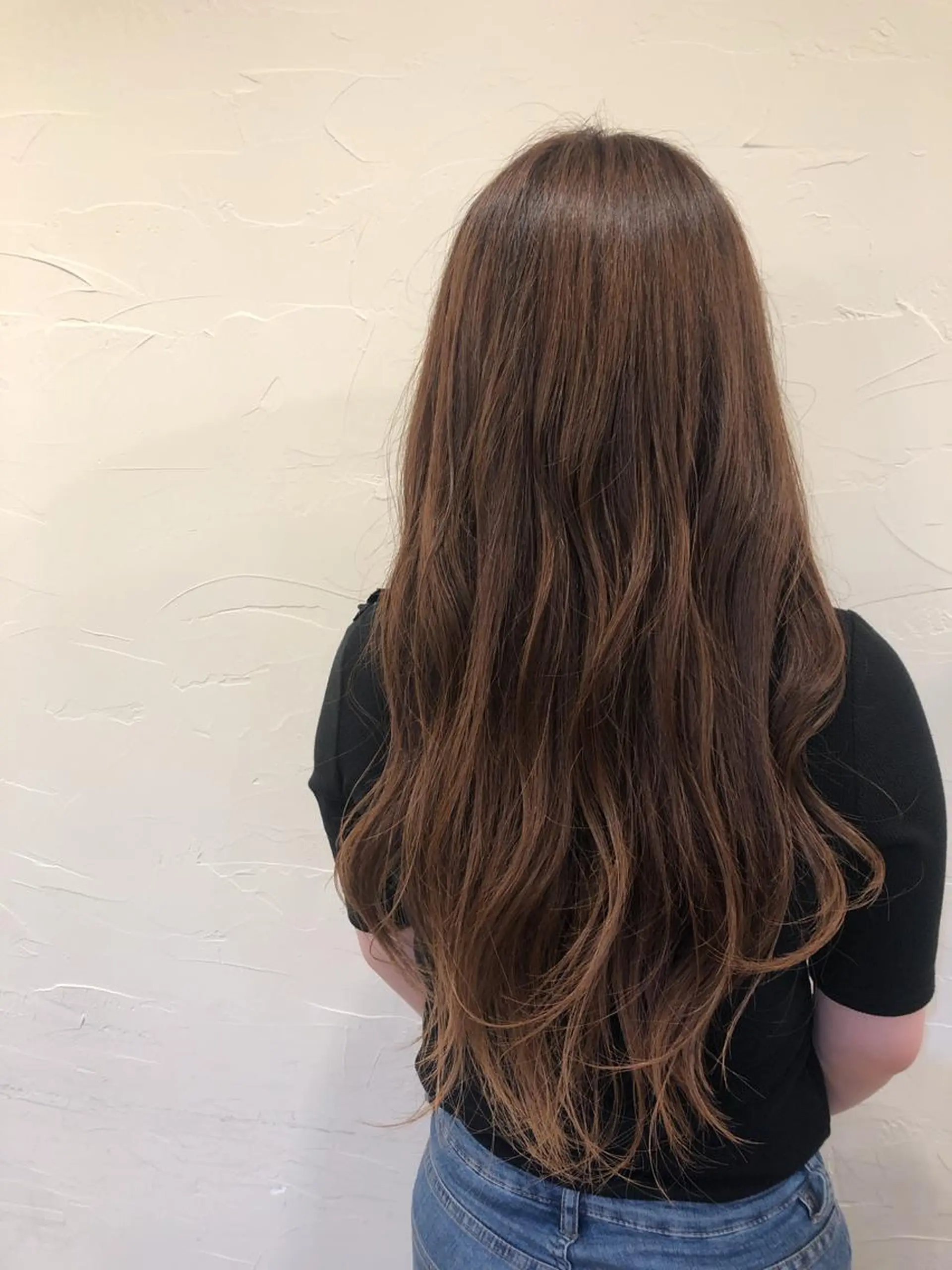 ロング カラー NANA🩵ベージュ 無料カットモデル🐰のヘアスタイル