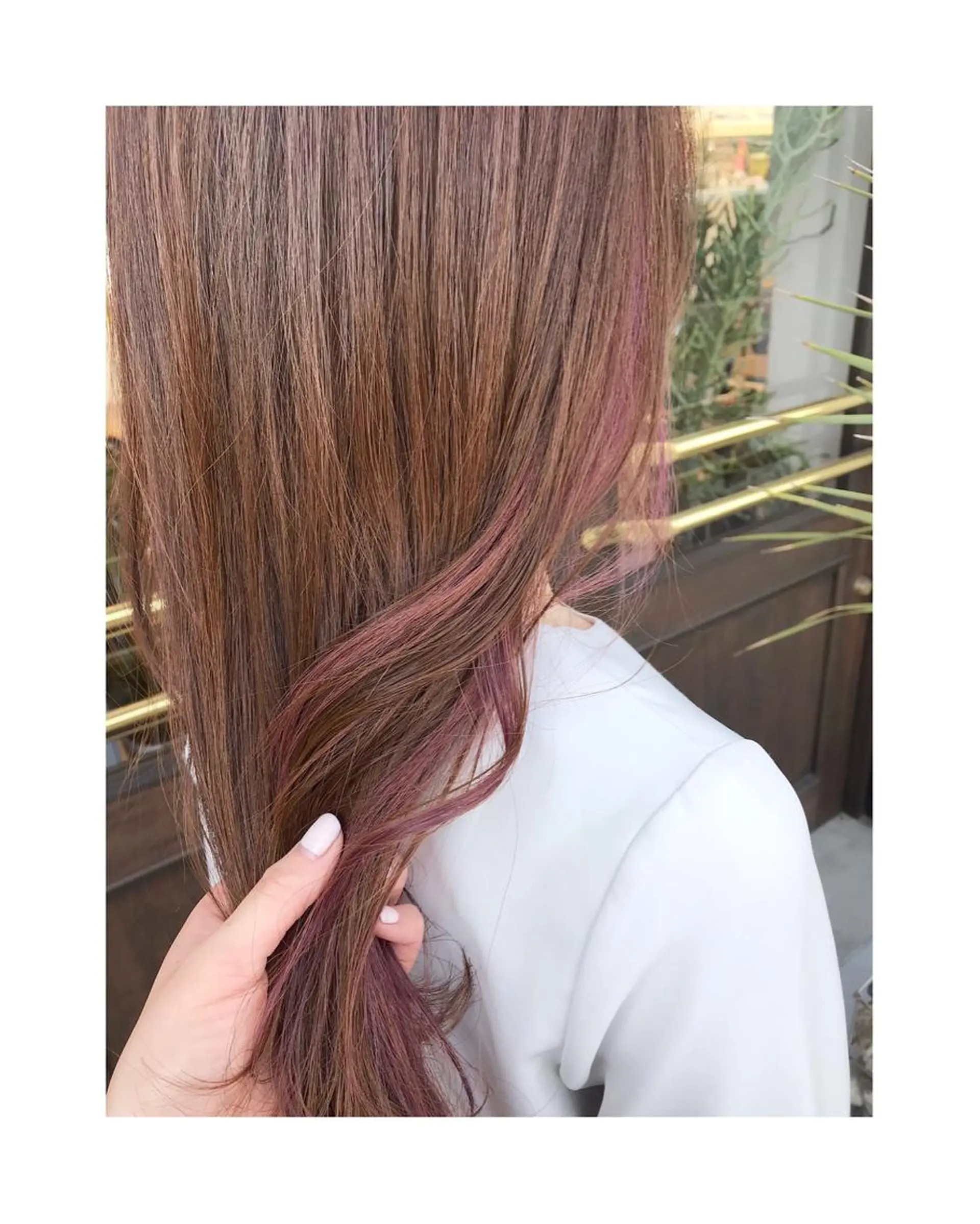 ロング カラー ヘアカラー 河田 海陽のヘアスタイル