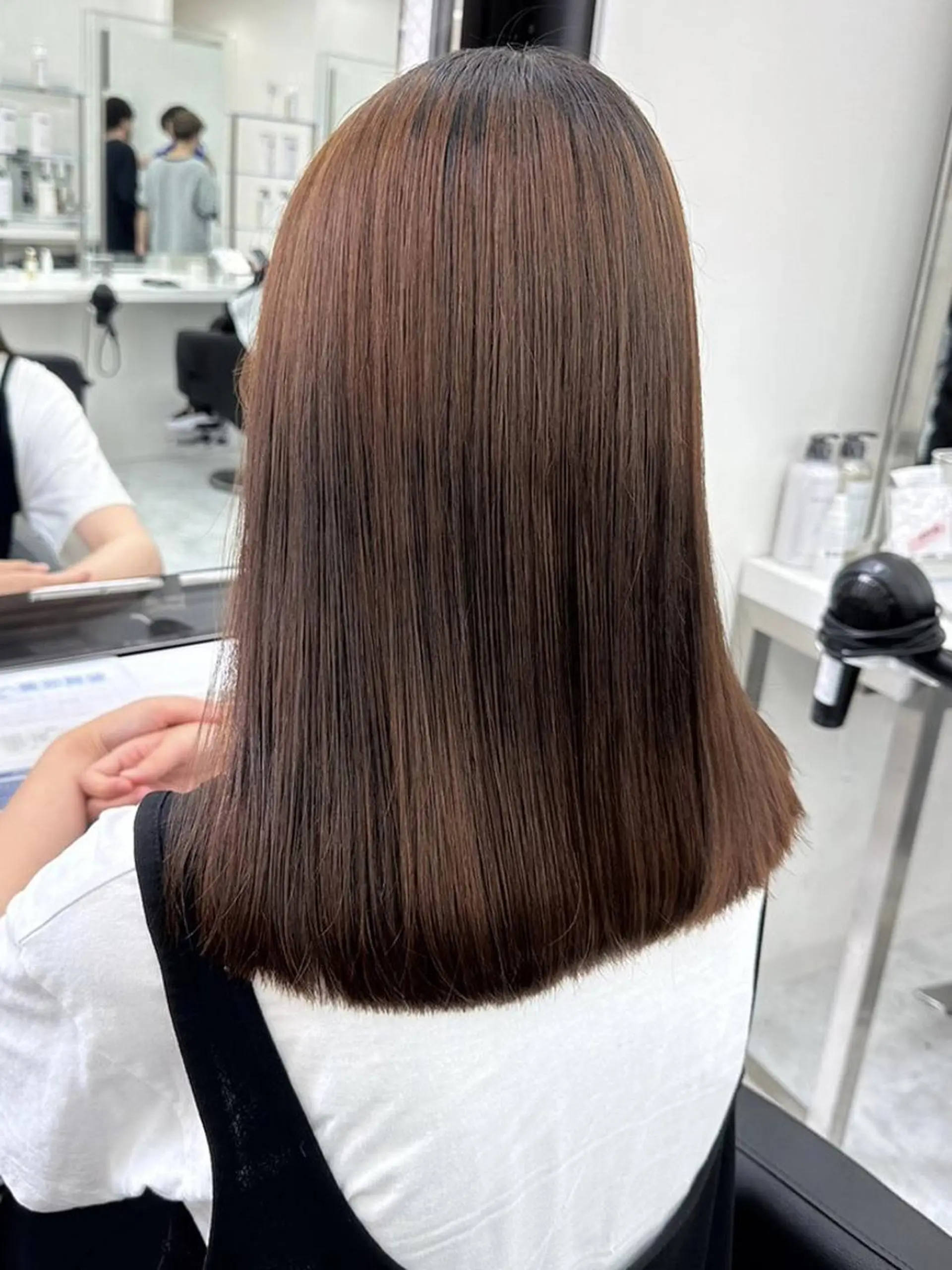 カラー 海外風ブリーチなし 🫒Rion🫒🩶のヘアスタイル