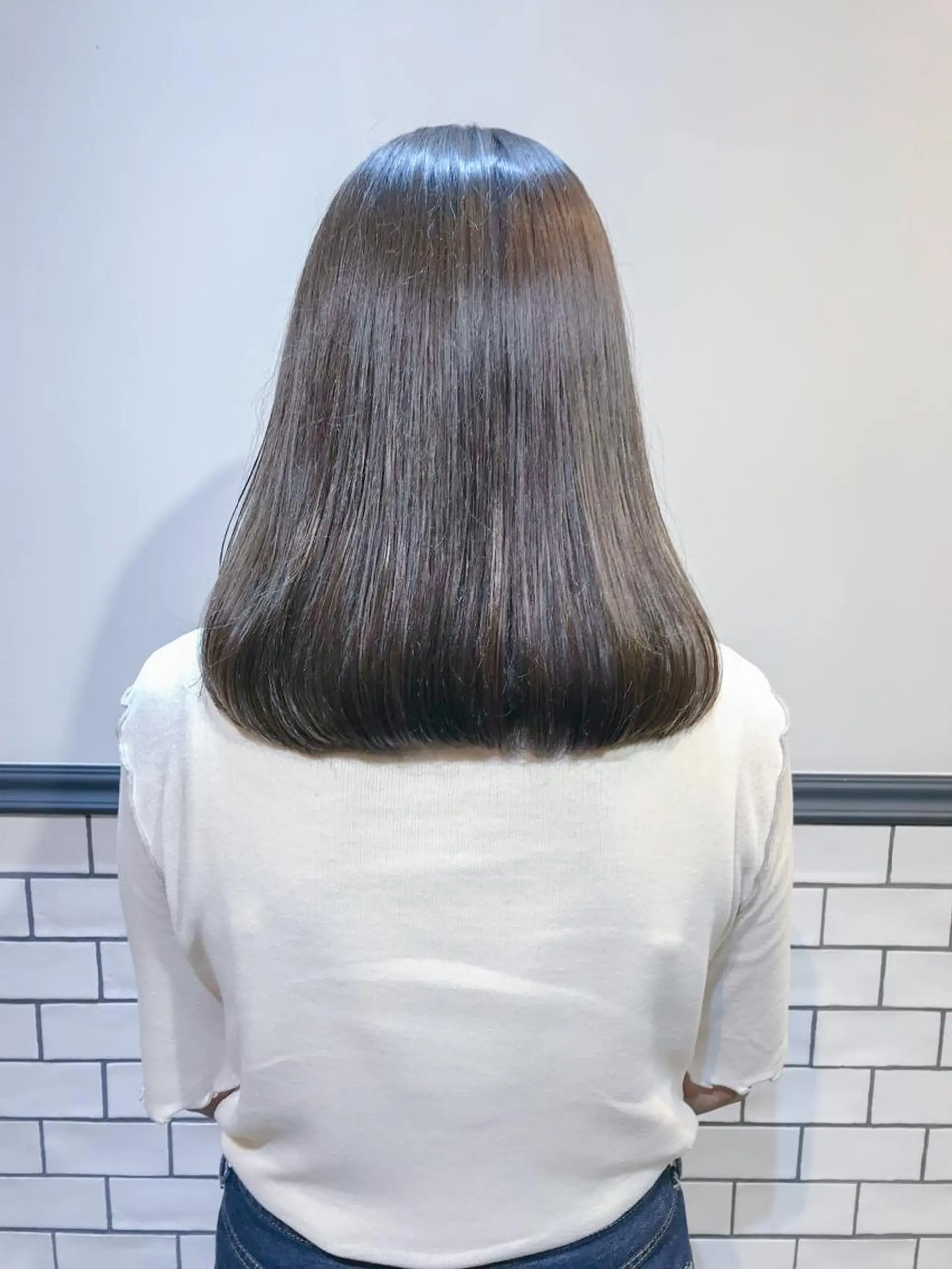 ロング パーマ 酸性ストレート ストレートパーマ レイヤー:透けカラー :髪質改善🌼✨のヘアスタイル