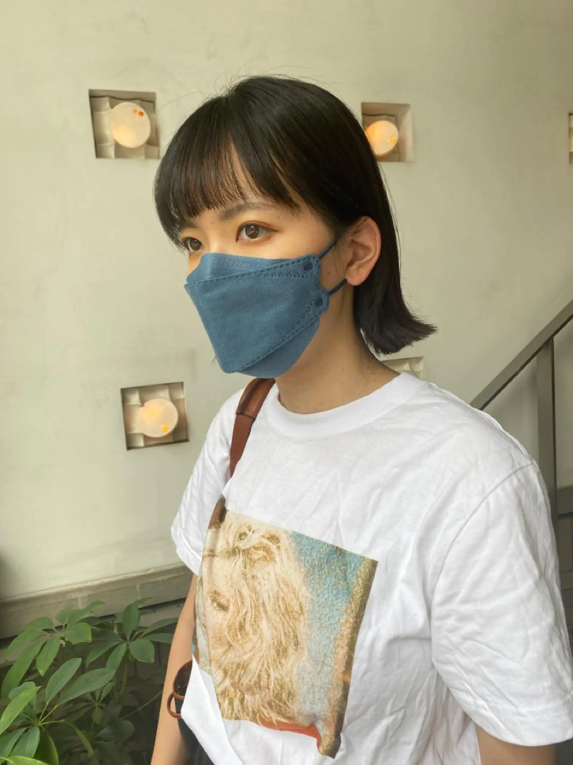 ショート パーマ ヘアアレンジ 顔周りカット ストレートパーマ ナカジ🌸ロブ/ボブ /前髪🌸のヘアスタイル