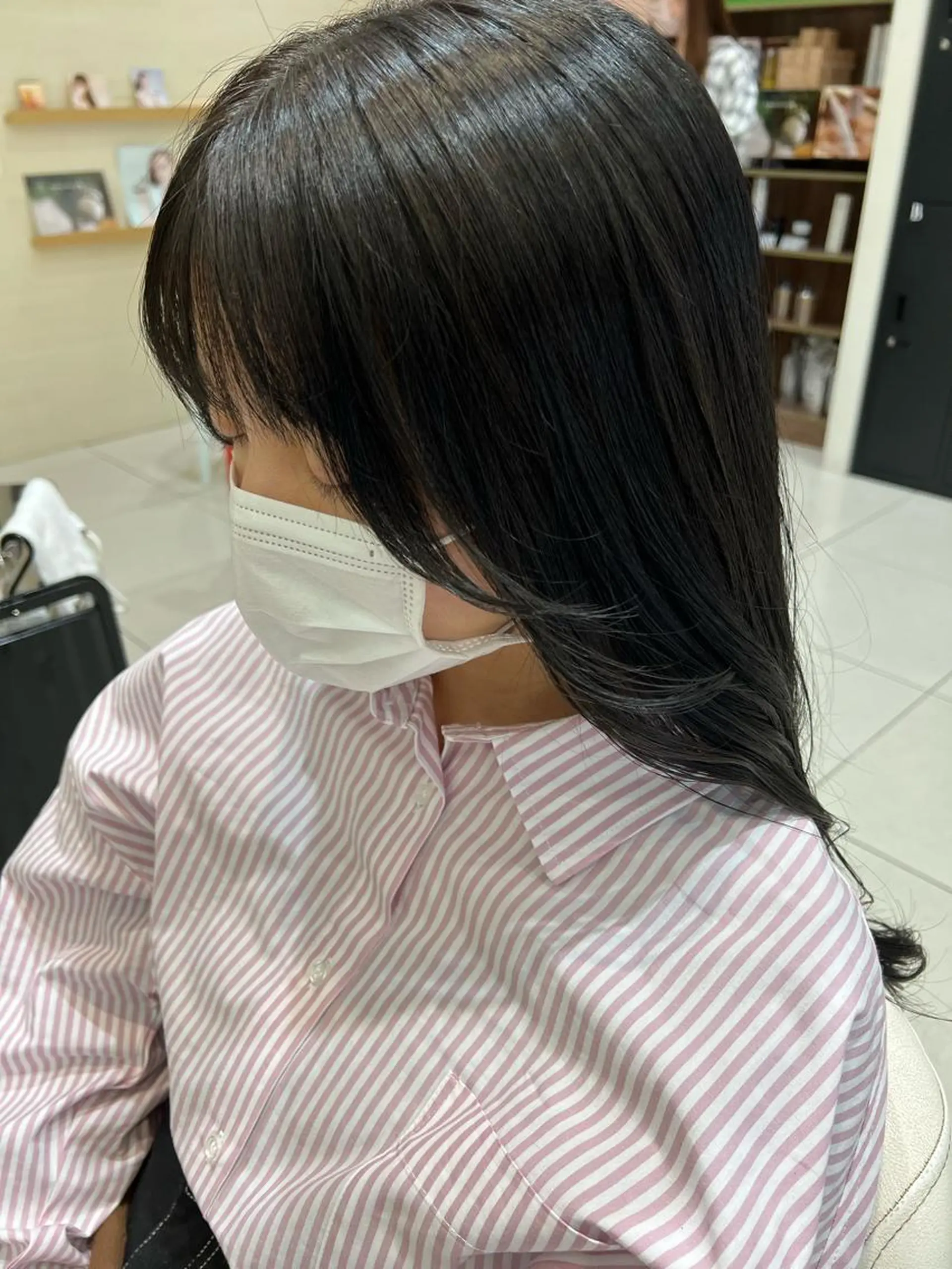 ロング 顔周りカット AVANCE 深井店所属・👑顔周り韓国風 レイヤーSHUTOのヘアスタイル