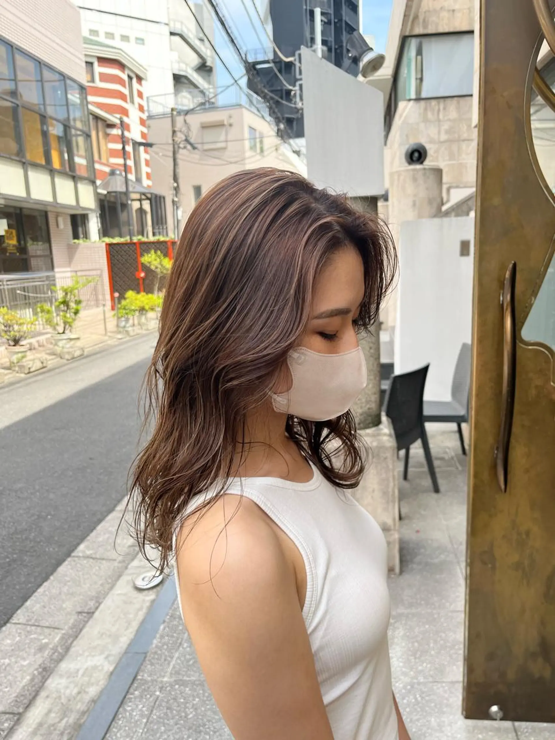 セミロング カラー ハイライトカラー ハイライト カット ヘアカラー トリートメント DX所属・✨メンズスタイル✨ Daiのヘアスタイル