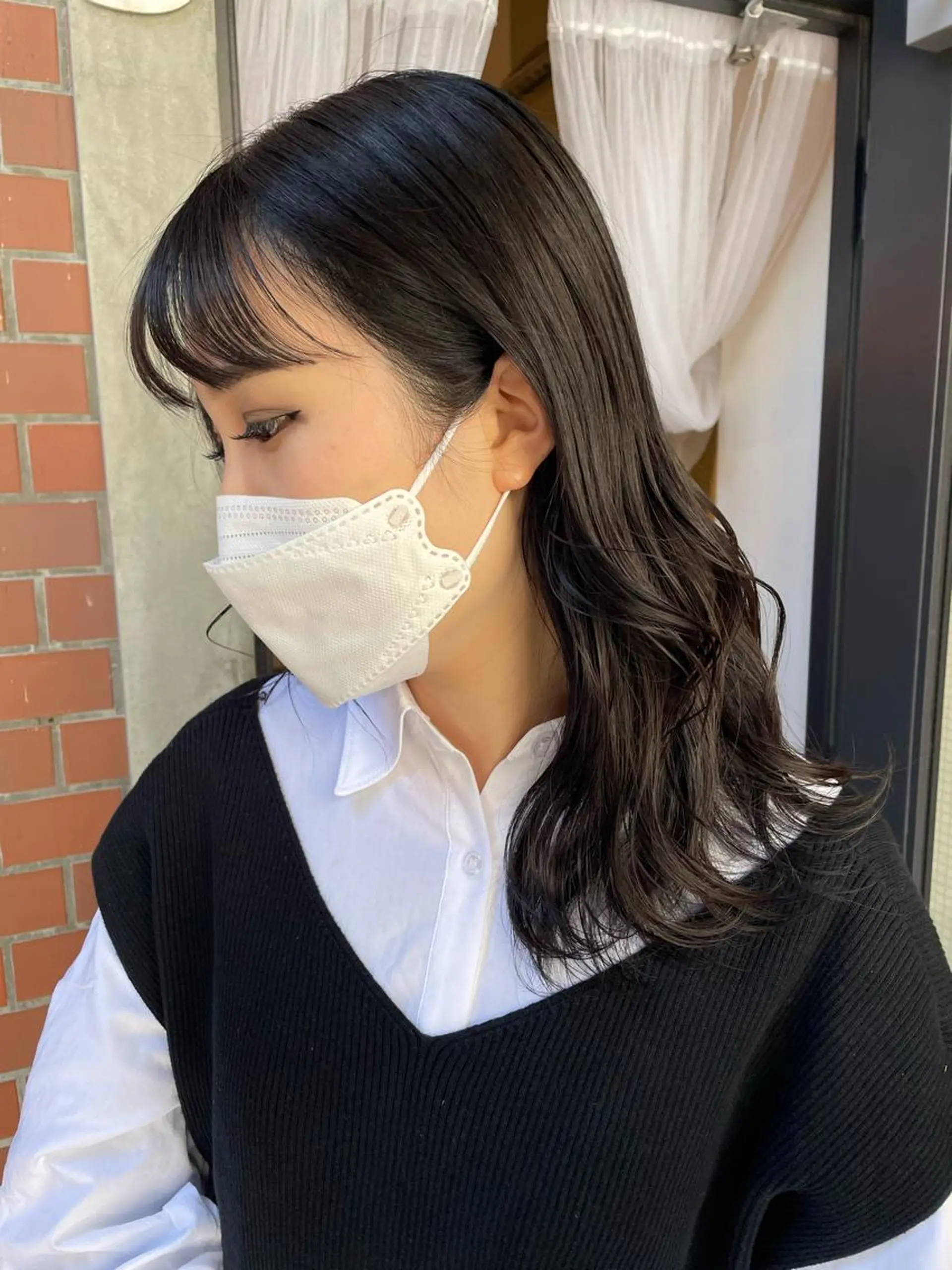 ロング カラー ヘアカラー 京都美容師 塩のヘアスタイル