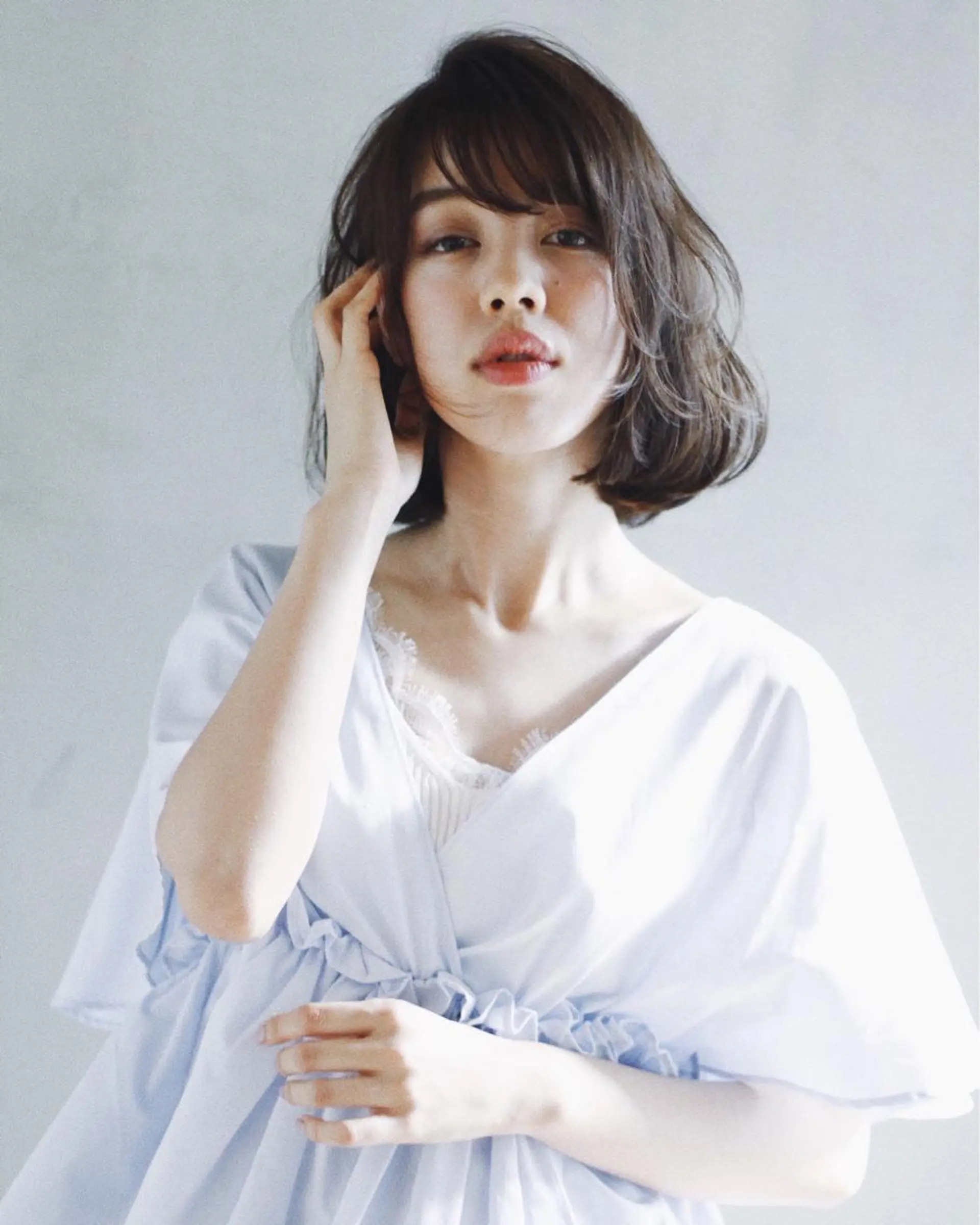 ミディアム パーマ 田邉 真之助のヘアスタイル