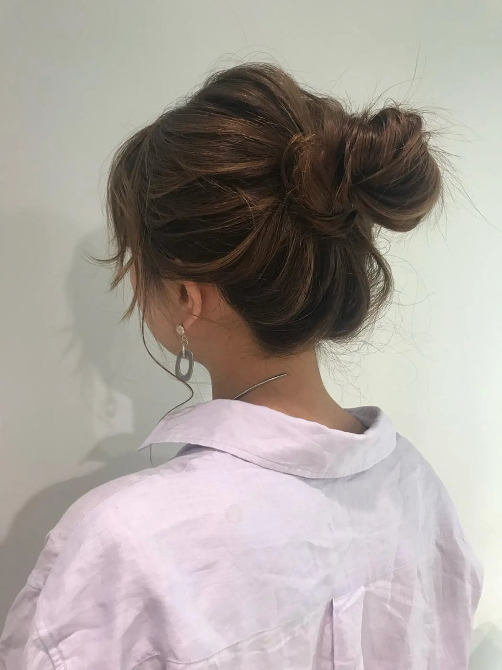 ロング ヘアアレンジ お団子ヘア ikeda shioriのヘアスタイル