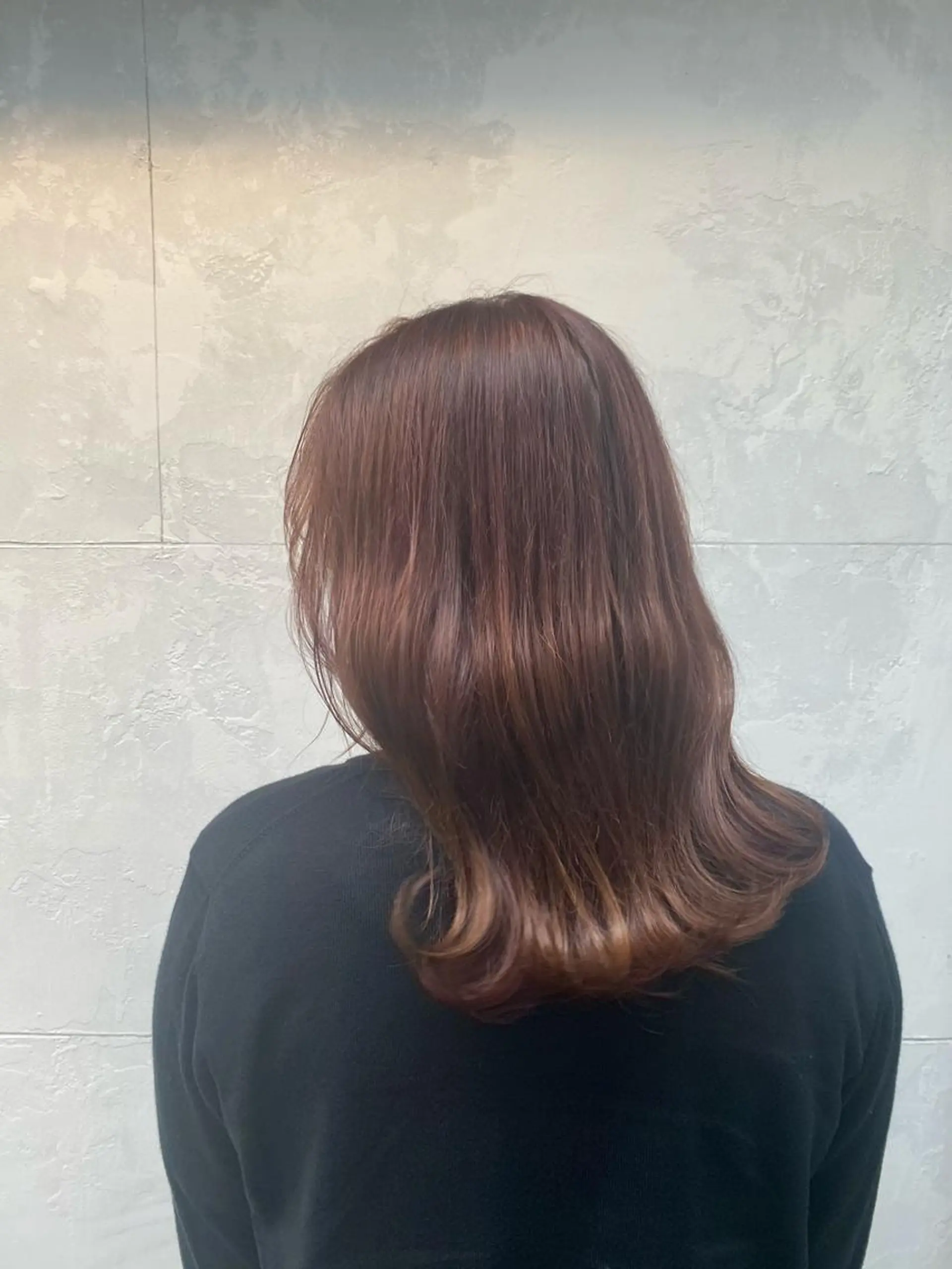 セミロング カット ヘアカラー トリートメント 浜野 真貴のヘアスタイル