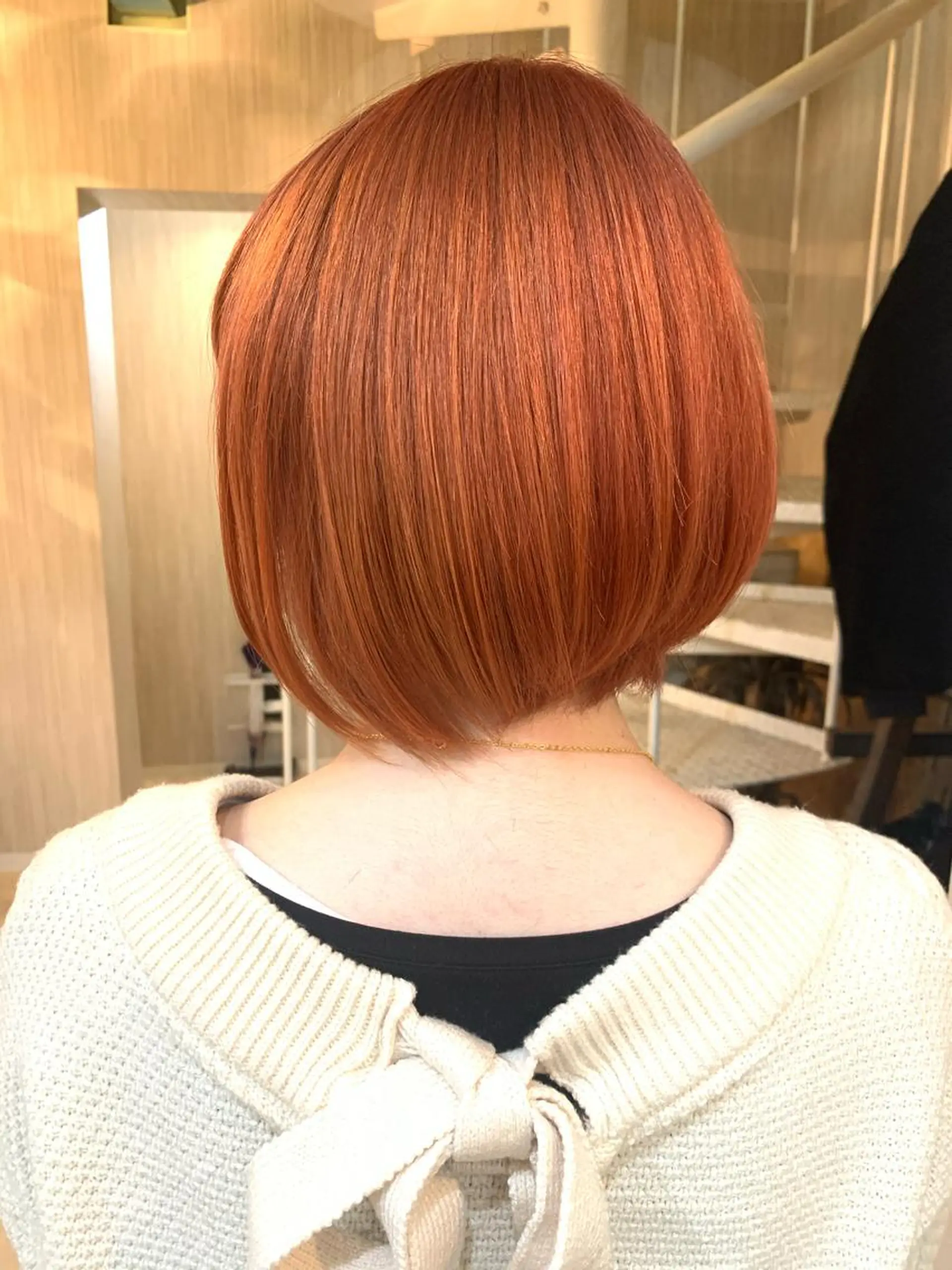 ショート カラー パーマ ヘアアレンジ オレンジ nico 原宿所属・nico【代表】 市川 拓也のヘアスタイル