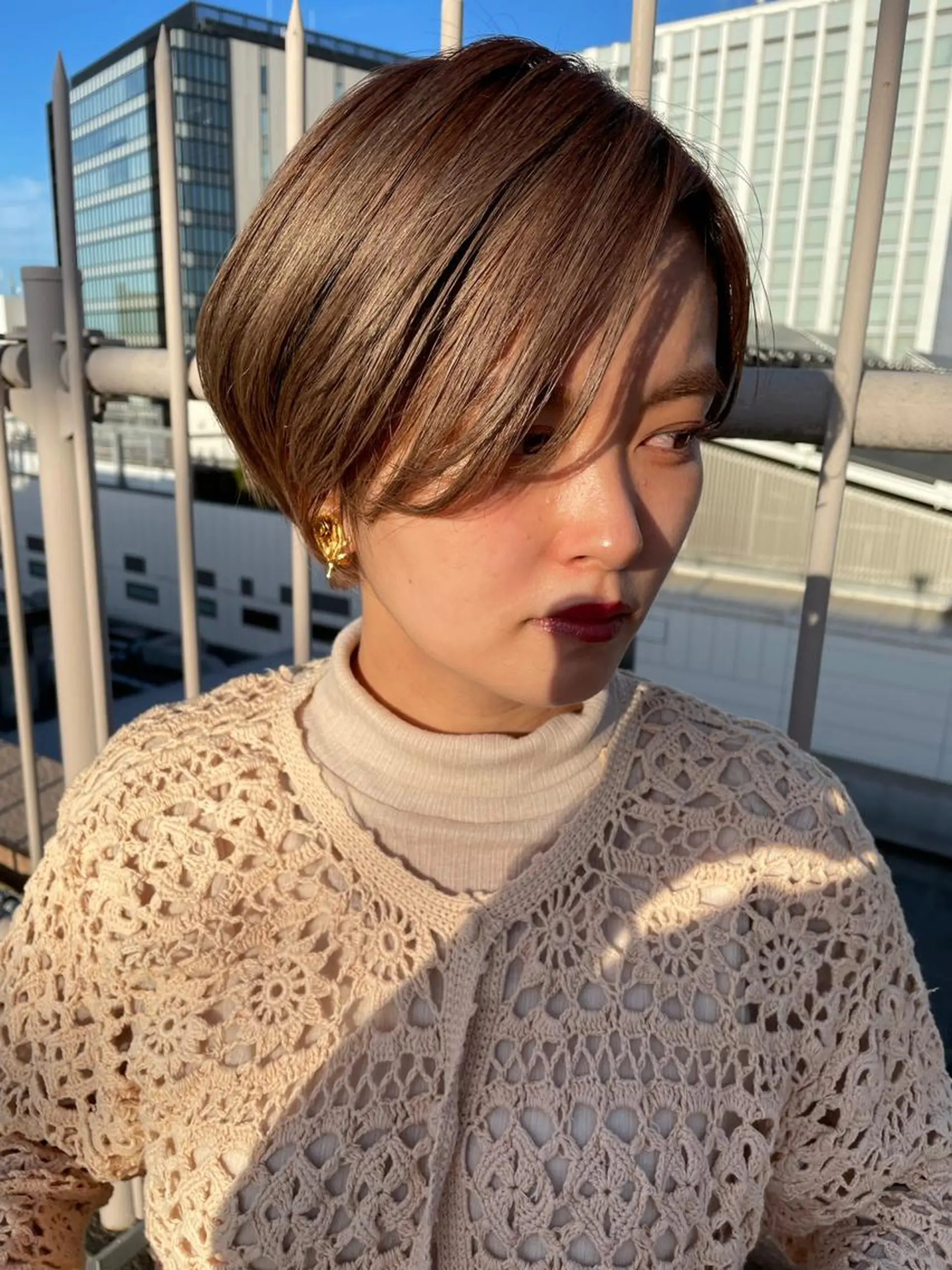 ショート カラー カット ヘアカラー トリートメント Basis 田口豪司のヘアスタイル