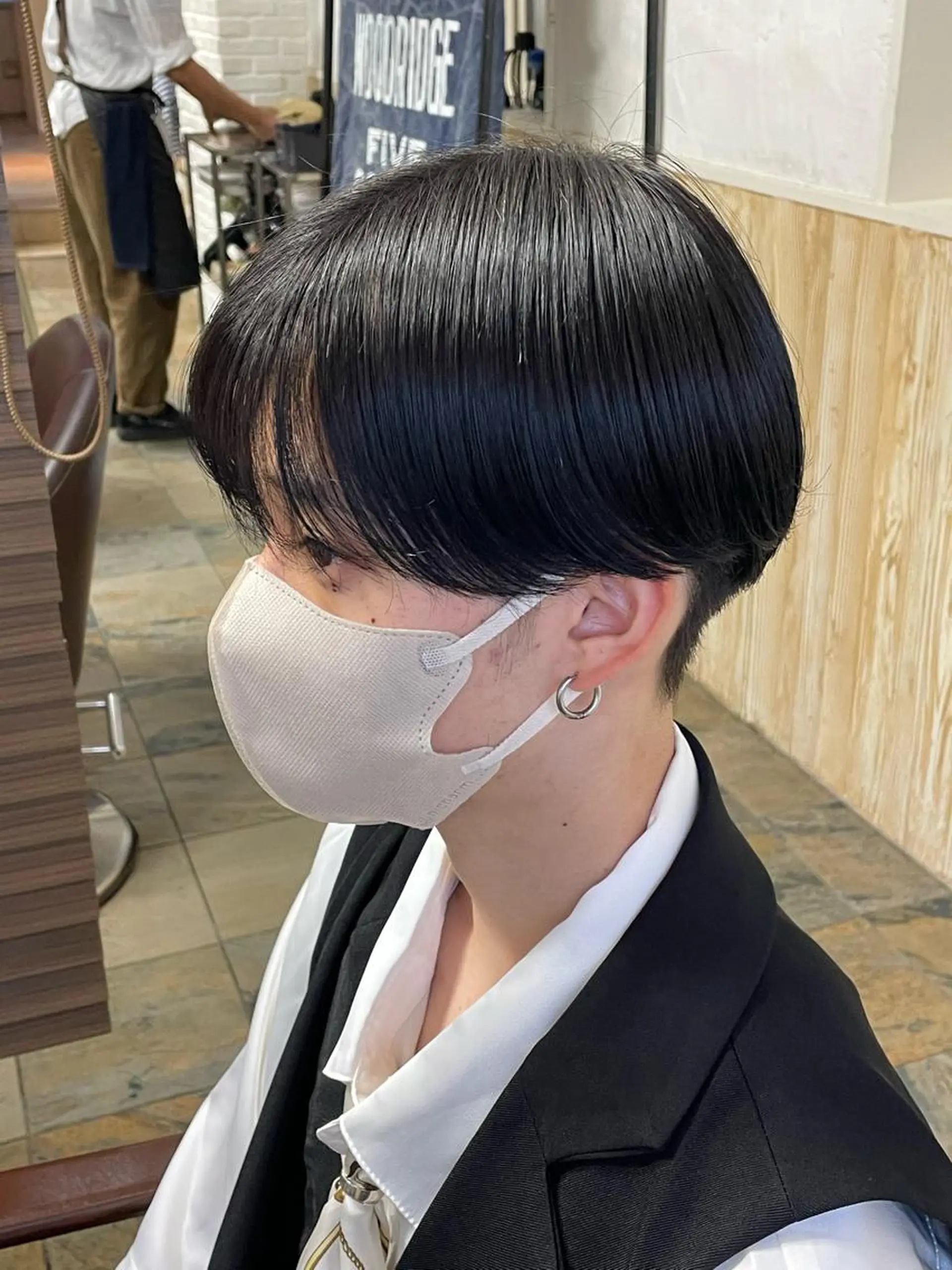メンズ マッシュ シースルーマッシュ カット 榎戸 怜真のヘアスタイル