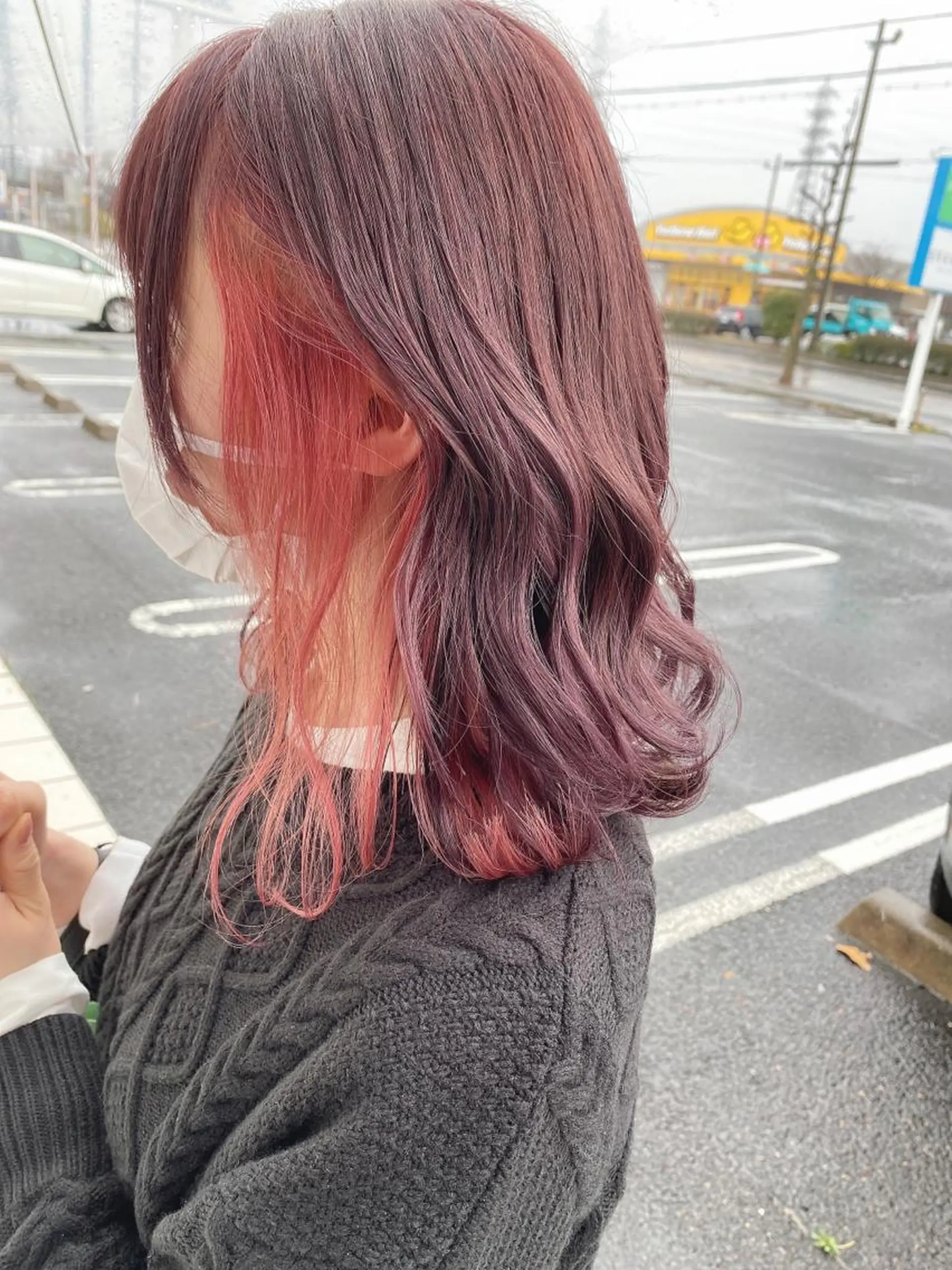 セミロング ヘアカラー トリートメント 具志 正太のヘアスタイル