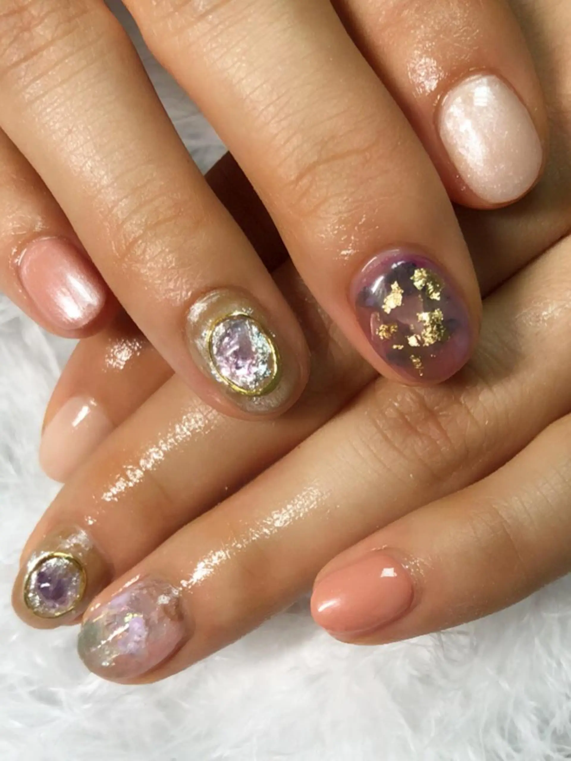 ネイル キラキラネイル 持ち込み ハンドネイル CITRAtotal beautyのネイルデザイン