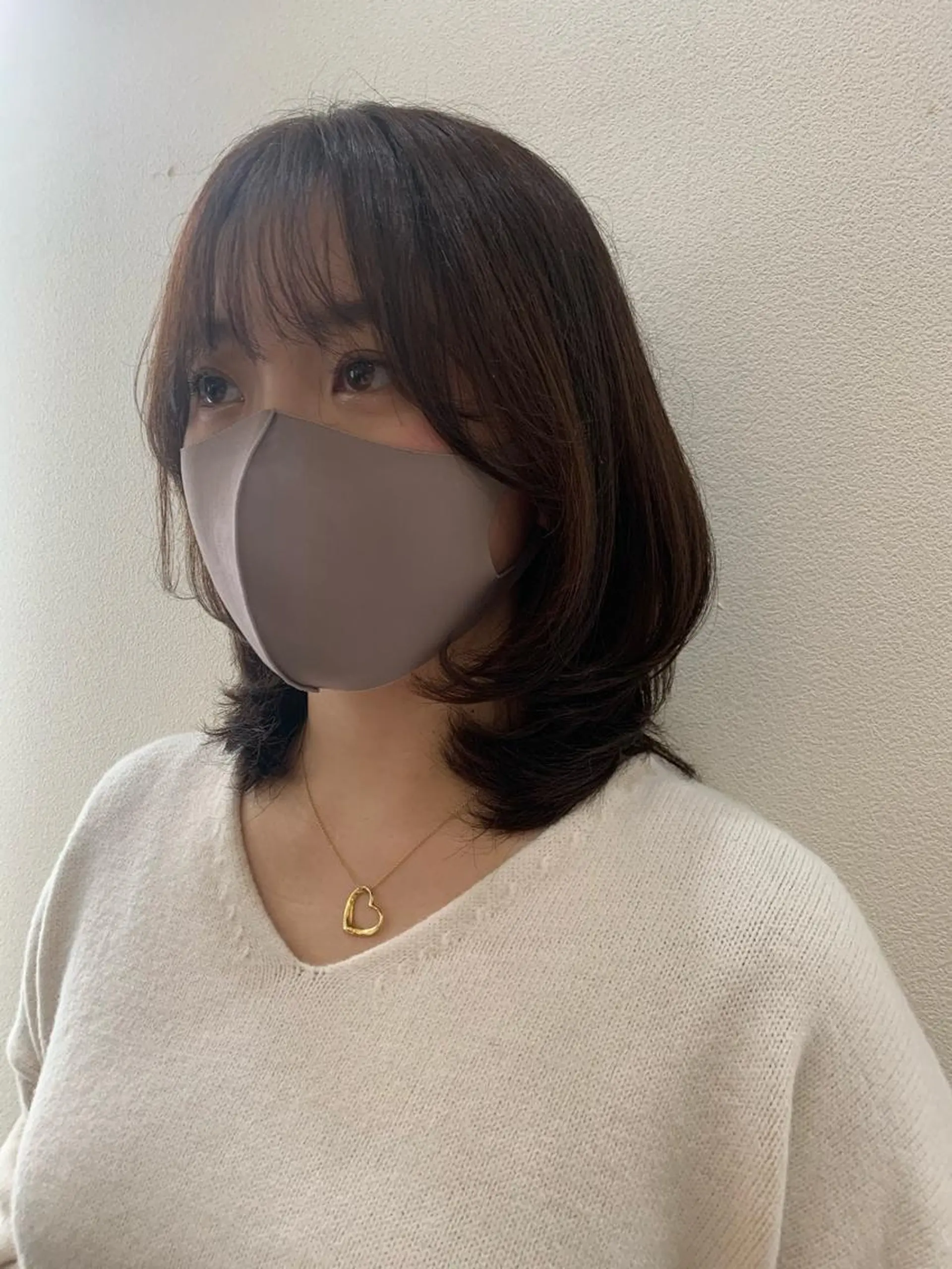 ミディアム カラー エギョモリ 韓国風ヘア 現地韓国ヘア🇰🇷 Chisaki치사키のヘアスタイル