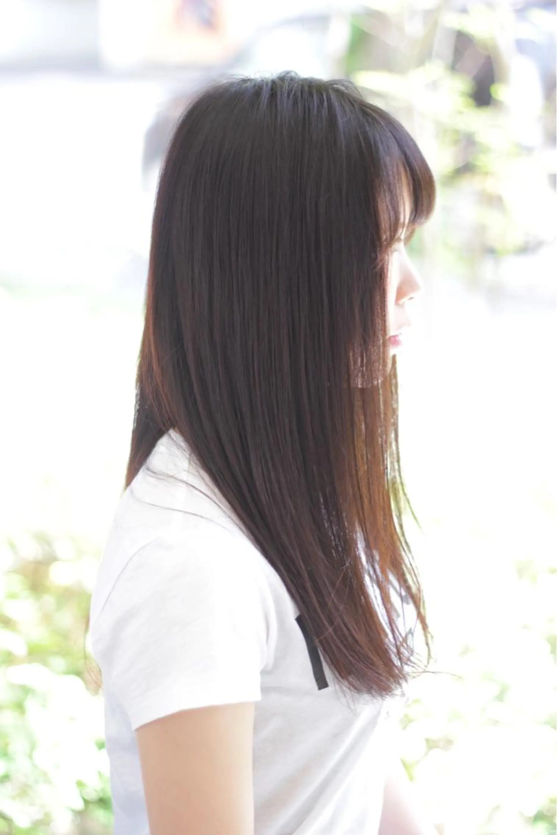 ロング カラー 進 詩織のヘアスタイル