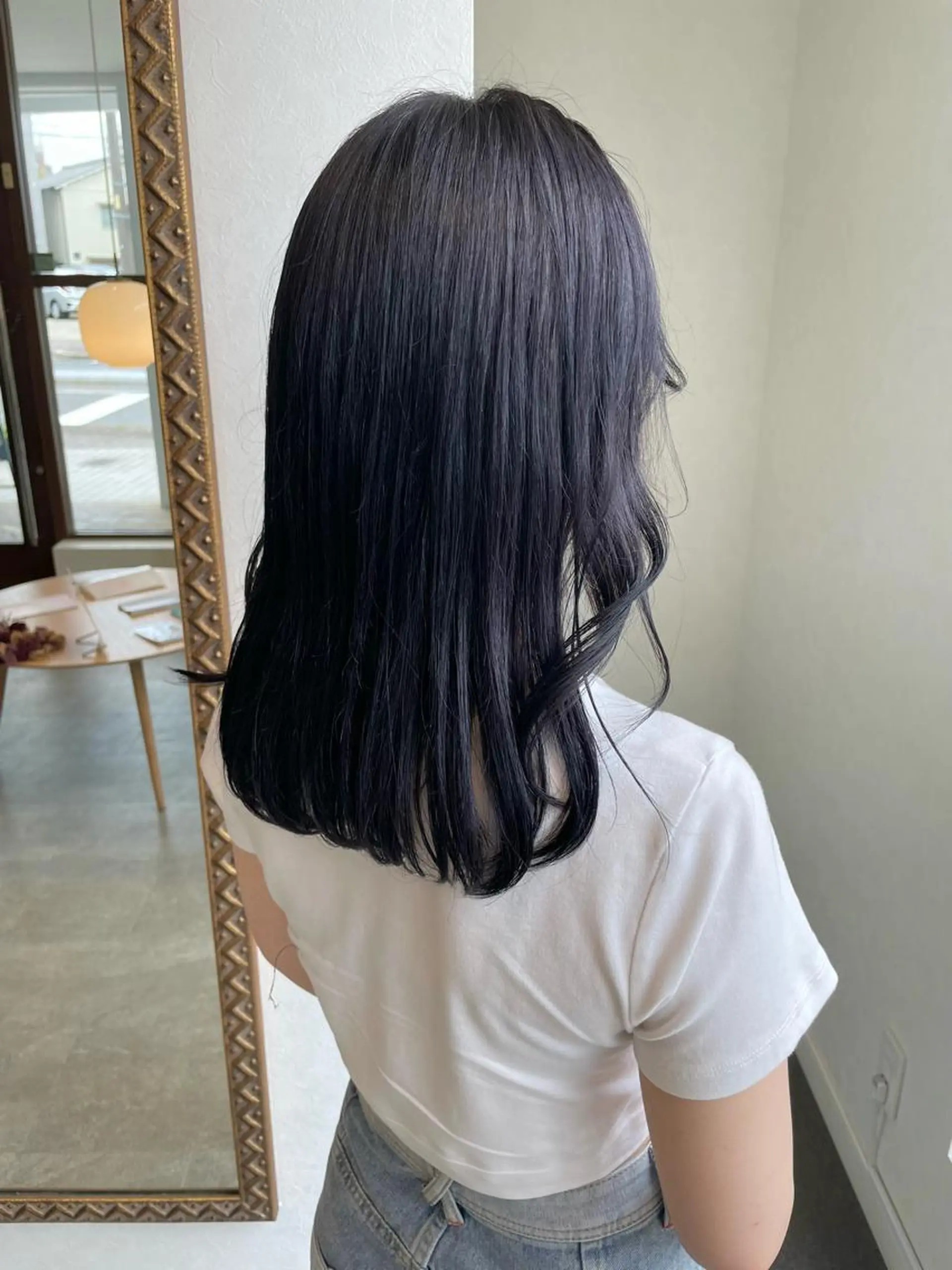 カラー ブルーカラー ラベンダーカラー ヘアカラー トリートメント ミツキ/ 透明感カラー/セットのヘアスタイル