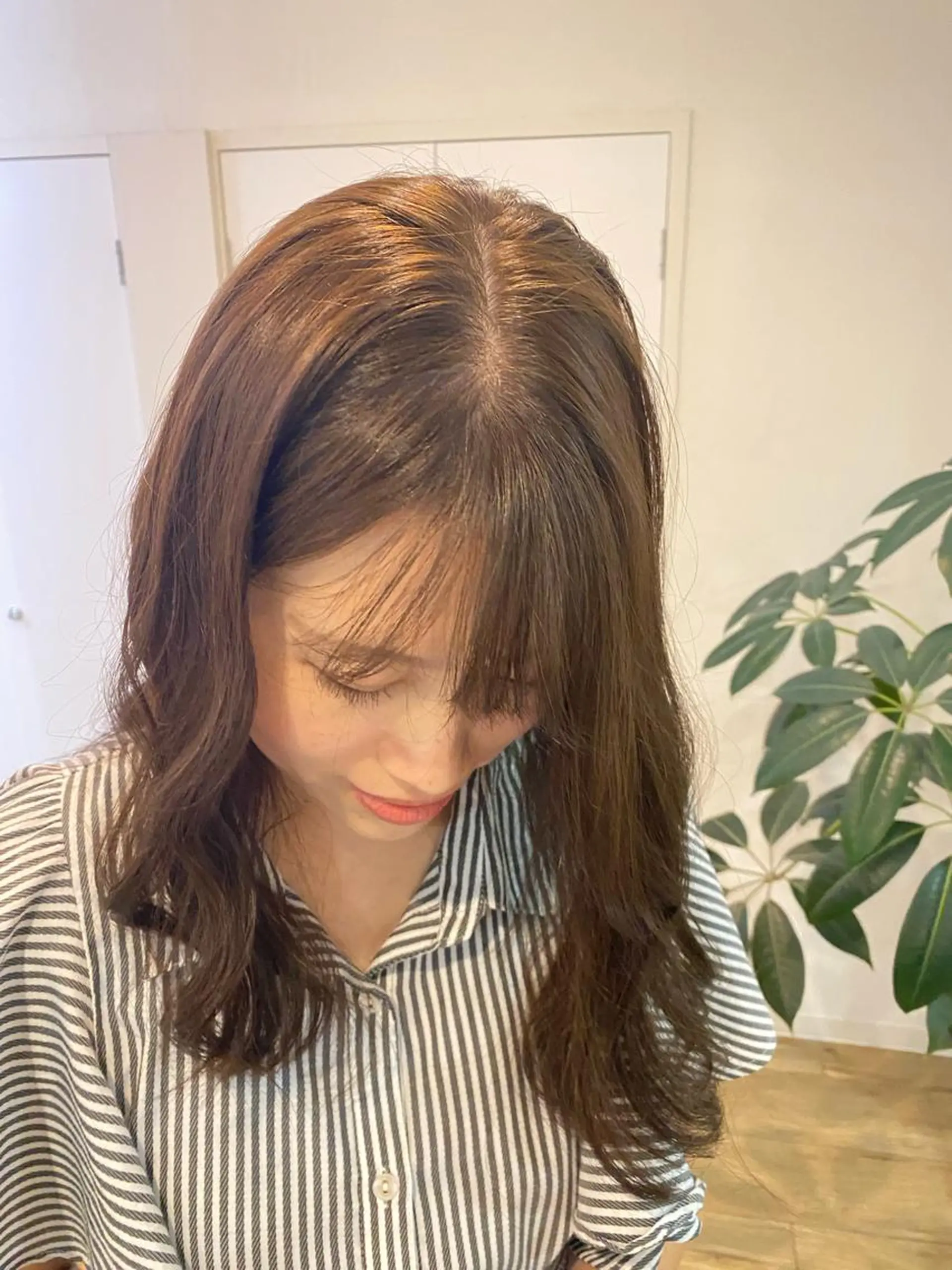 セミロング カラー ベージュカラー ブリーチ ブリーチなしカラー CIEN lime所属・松下 育未のヘアスタイル