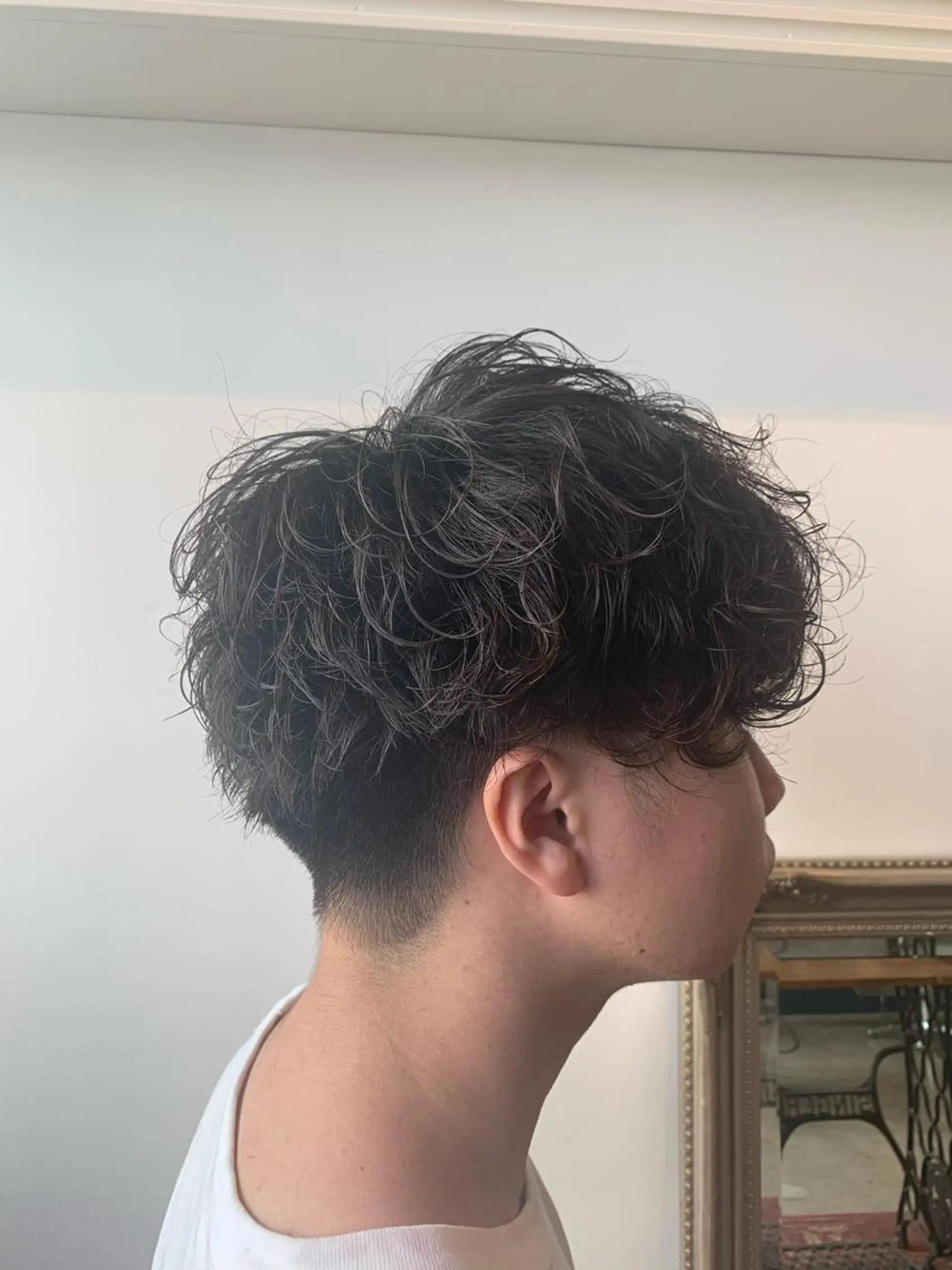ショート カット パーマ トリートメント ヘッドスパ ヘアセット 山口 竣也のヘアスタイル