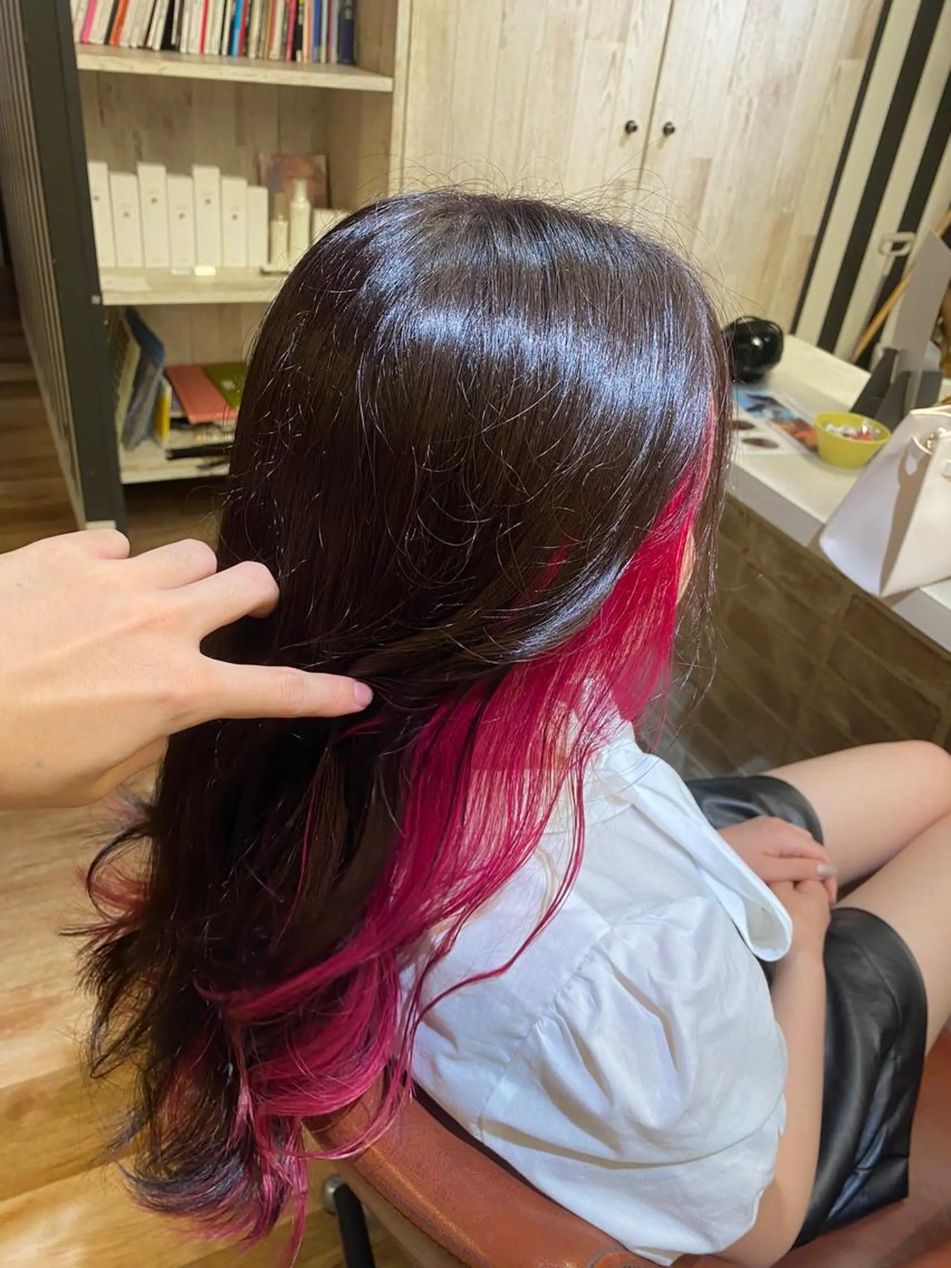カラー ピンクカラー カット ヘアカラー トリートメント マエダ マサシのヘアスタイル