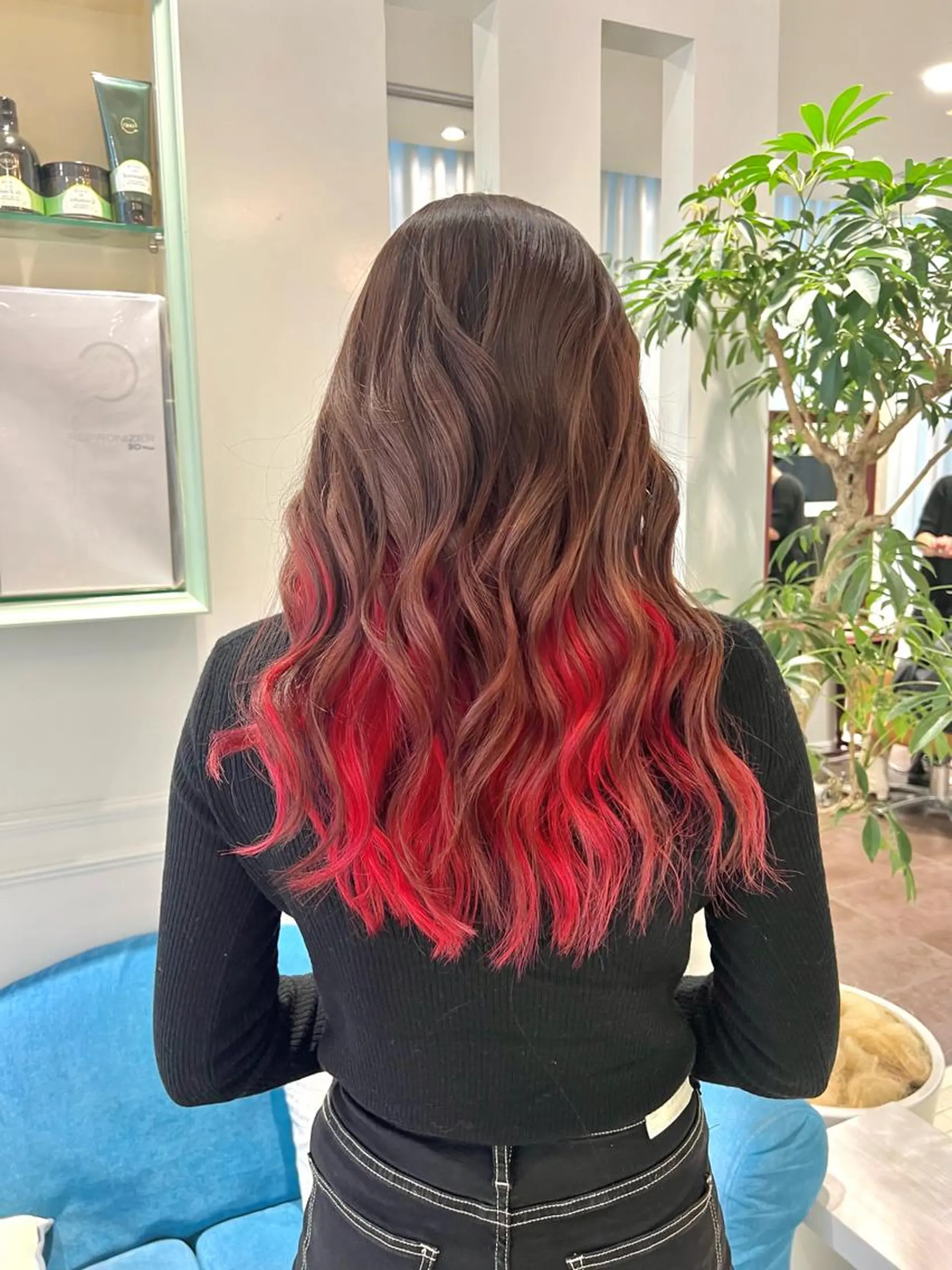 ロング カラー ヘアアレンジ ヘアカラー トリートメント ヘッドスパ ヘアセット 🌈インナーカラー ‘ショウマ’🌈のヘアスタイル