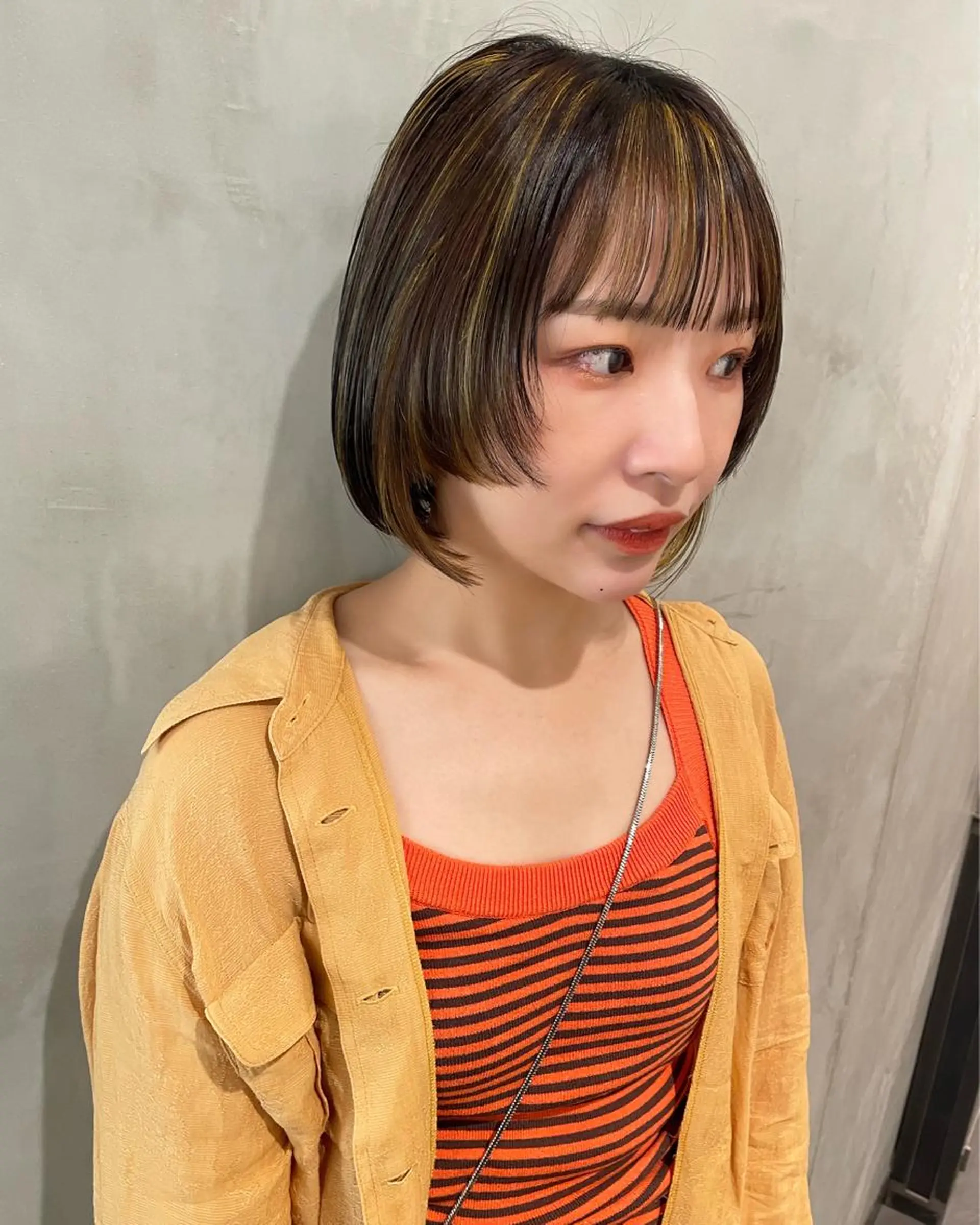 ショート カラー ヘアカラー トリートメント 優 作のヘアスタイル
