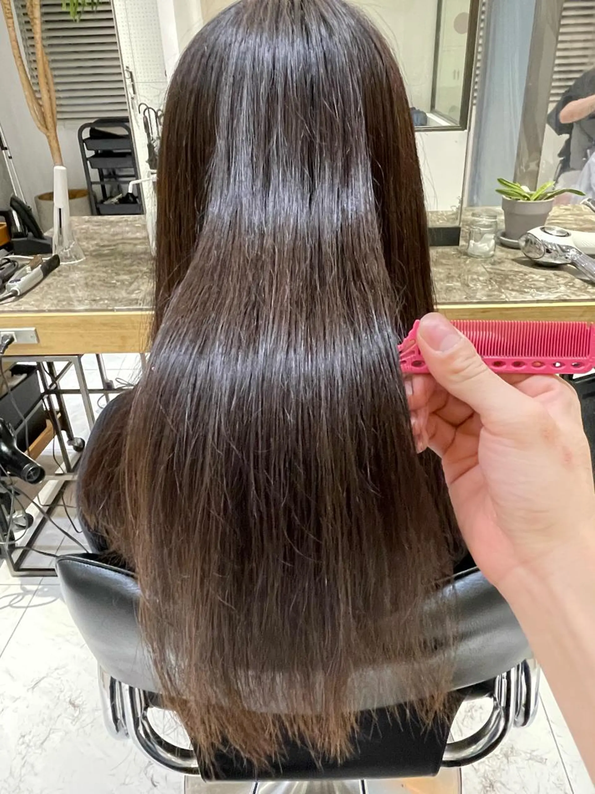 ロング カット 縮毛矯正 トリートメント 🦕小林 大地🦕のヘアスタイル