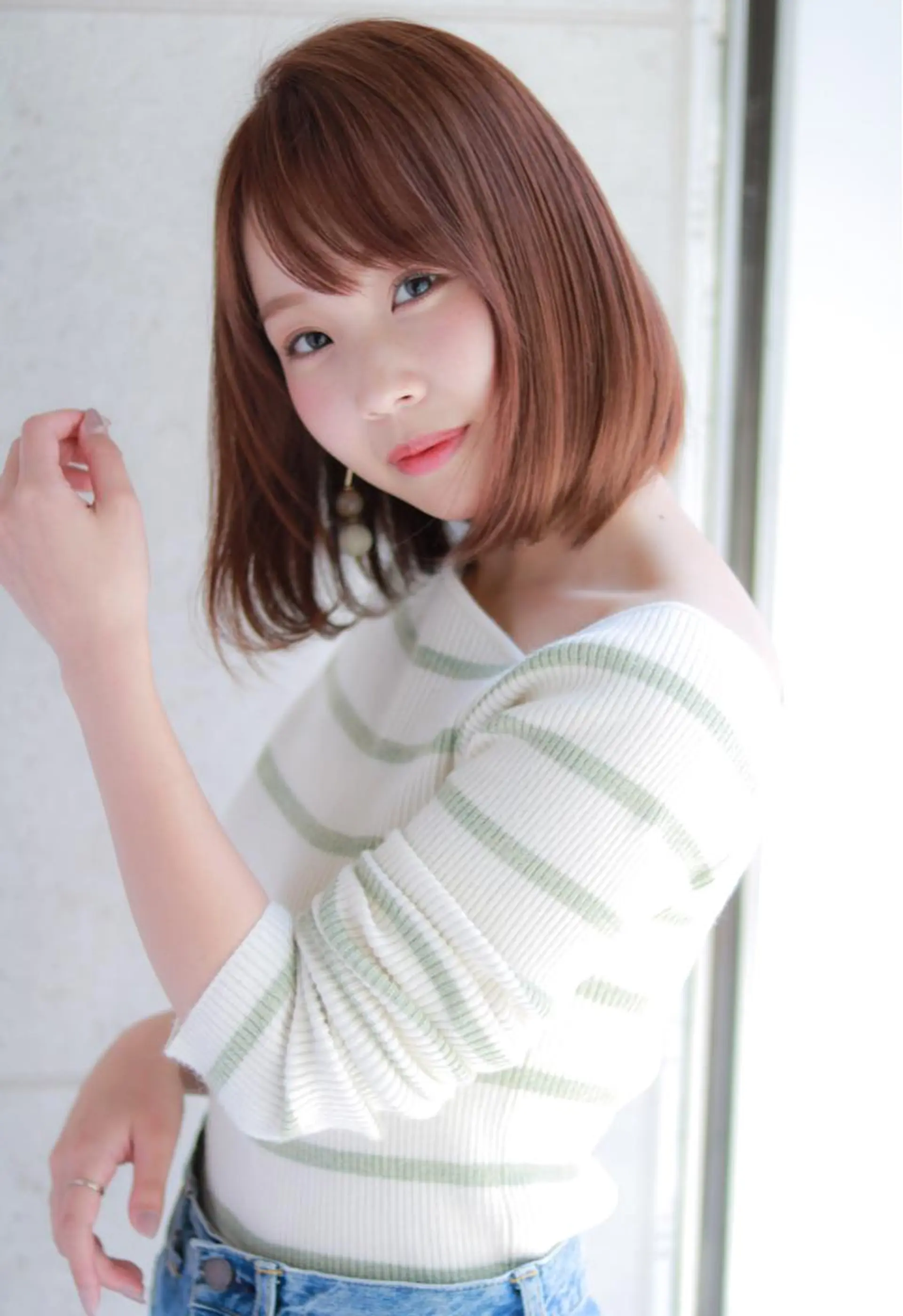 ショート ヘアカラー 縮毛矯正 ほさか しんごのヘアスタイル