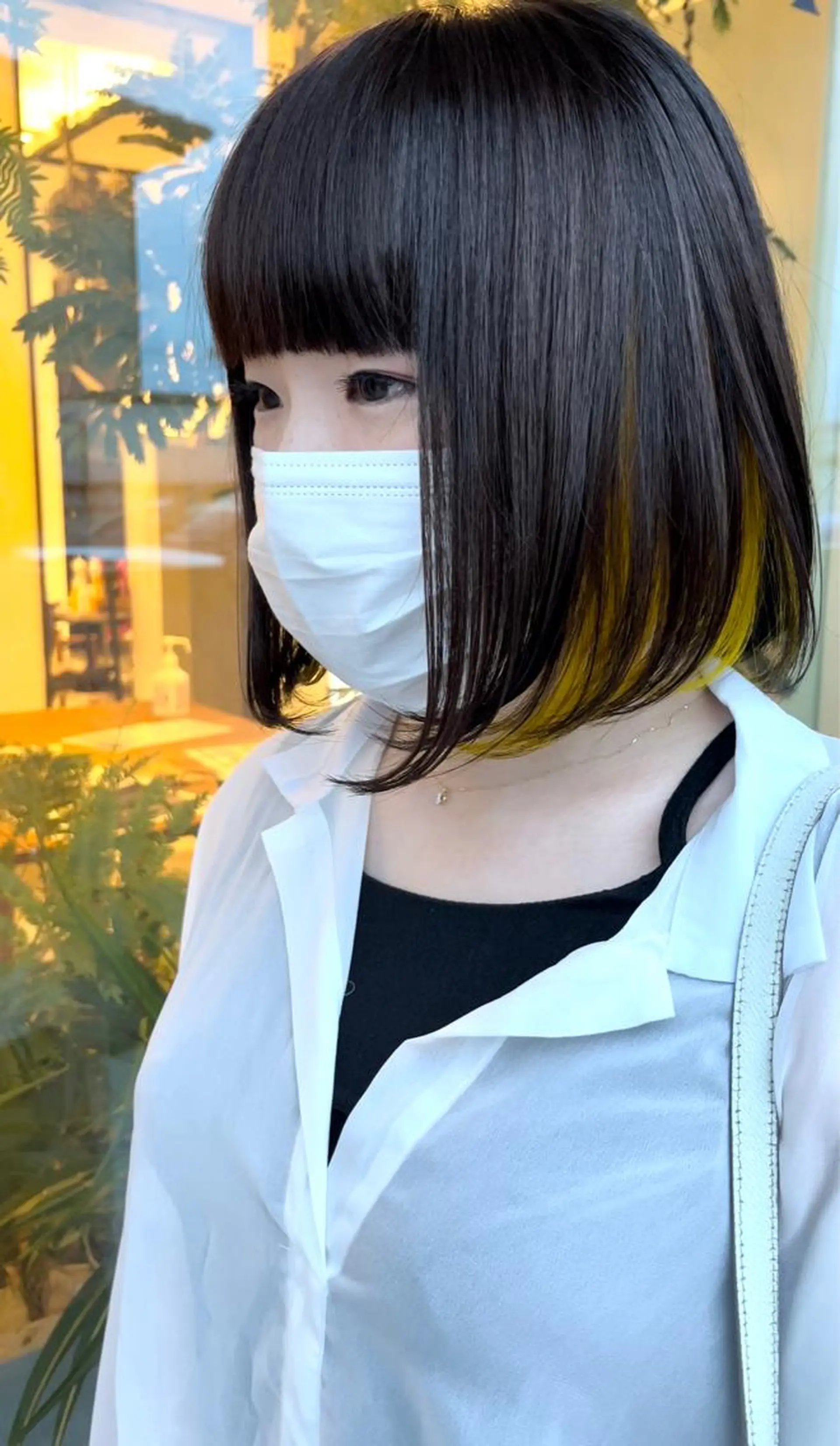ショート カラー インナーカラー イエローカラー ボブ GISELAジゼラ所属・手塚 亮汰のヘアスタイル