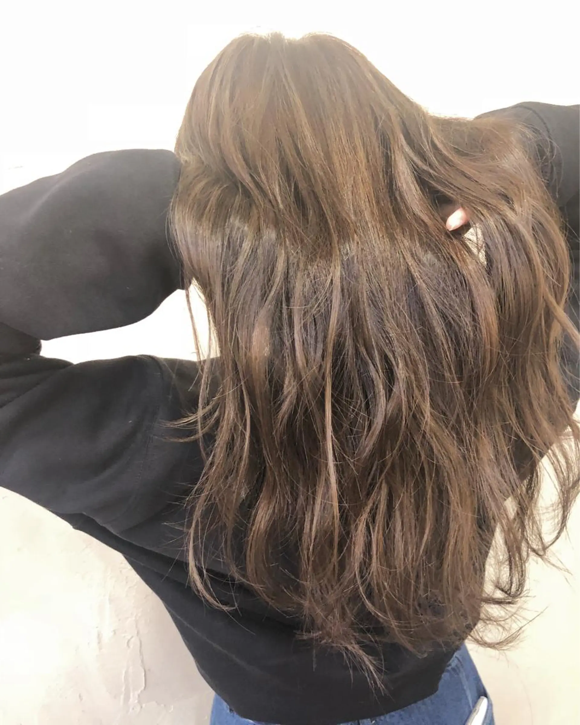 ロング カラー 馬場 瑞穂のヘアスタイル