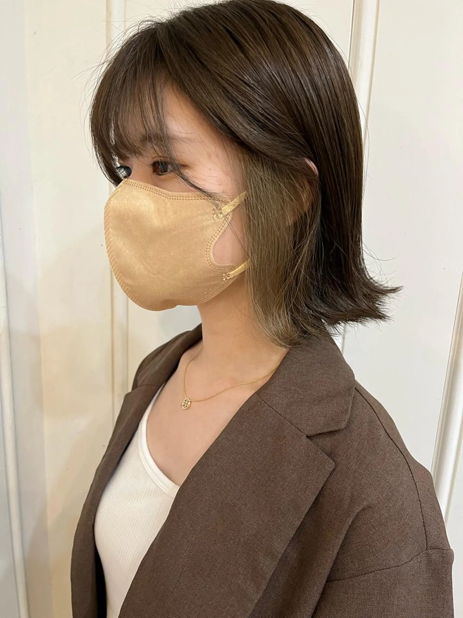 ショート カラー パーマ ヘアアレンジ メンズ アイブロウ メンズブリーチ メンズハイライト メンズインナーカラー ブリーチ デザインカラー pu+on. nailworks所属・fuyumi / ニュアンスネイルのネイルデザイン