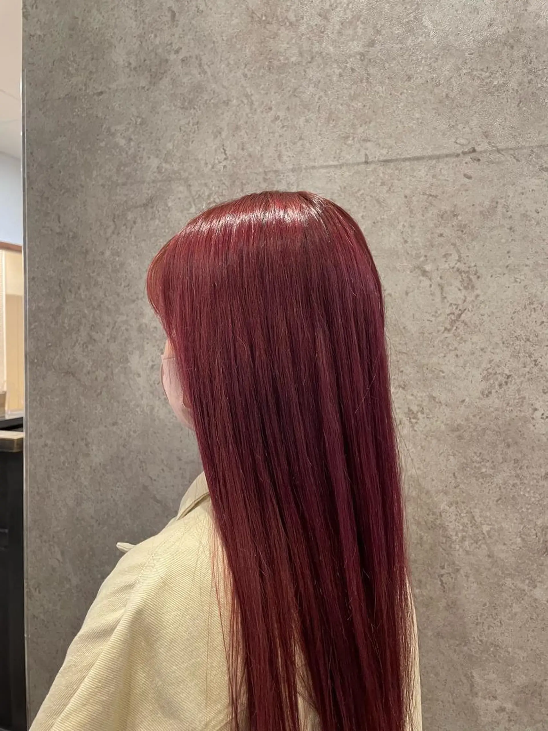 ロング カラー ブリーチ ダブルカラー 髪質改善 トリートメント 脇野 茉優のヘアスタイル