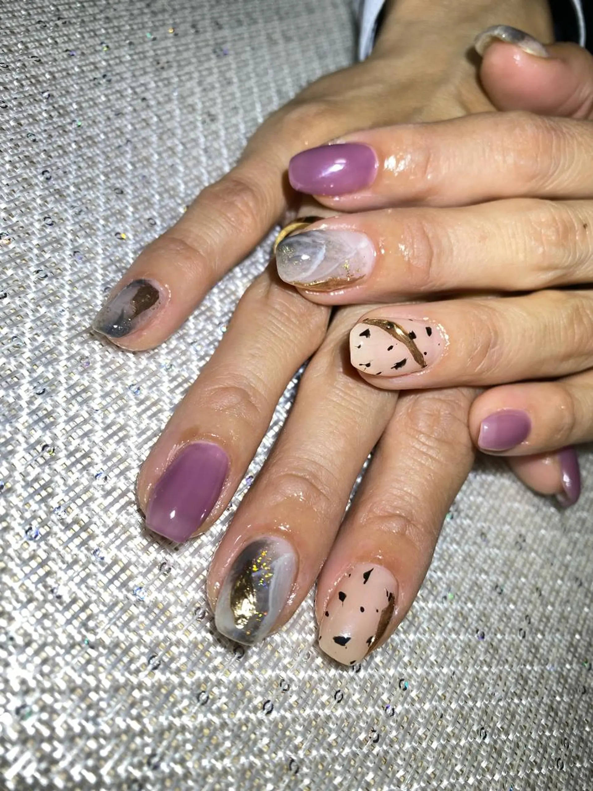 ネイル ニュアンスネイル スクエアネイル Esthetic Will所属・will 有希のネイルデザイン