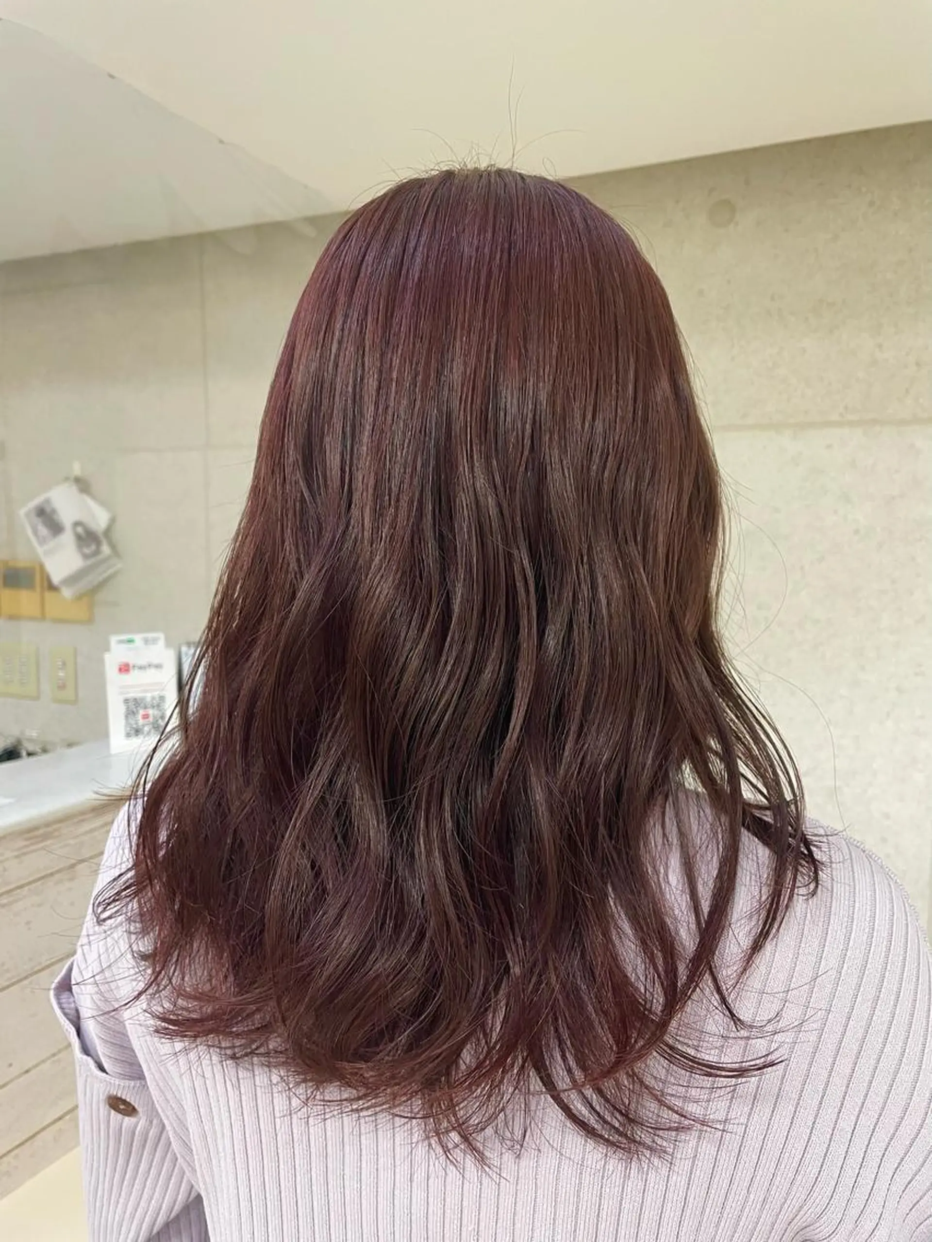 セミロング カラー 簡単スタイリングヘア 💫ﾖｺﾊｼのヘアスタイル