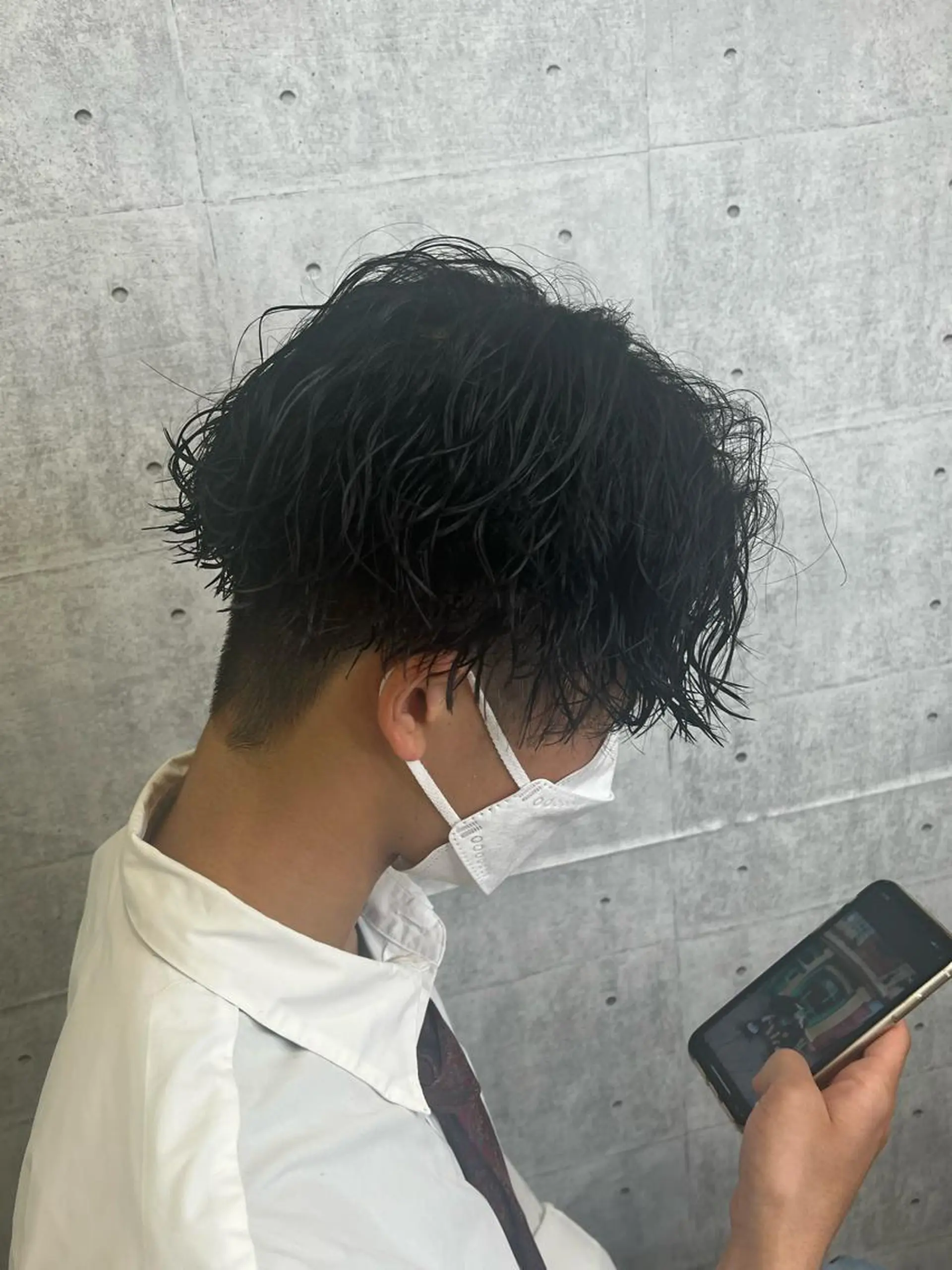 ショート メンズ メンズパーマ 波巻きパーマ カット パーマ akari/髪質改善 /ブリーチ/名古屋のヘアスタイル