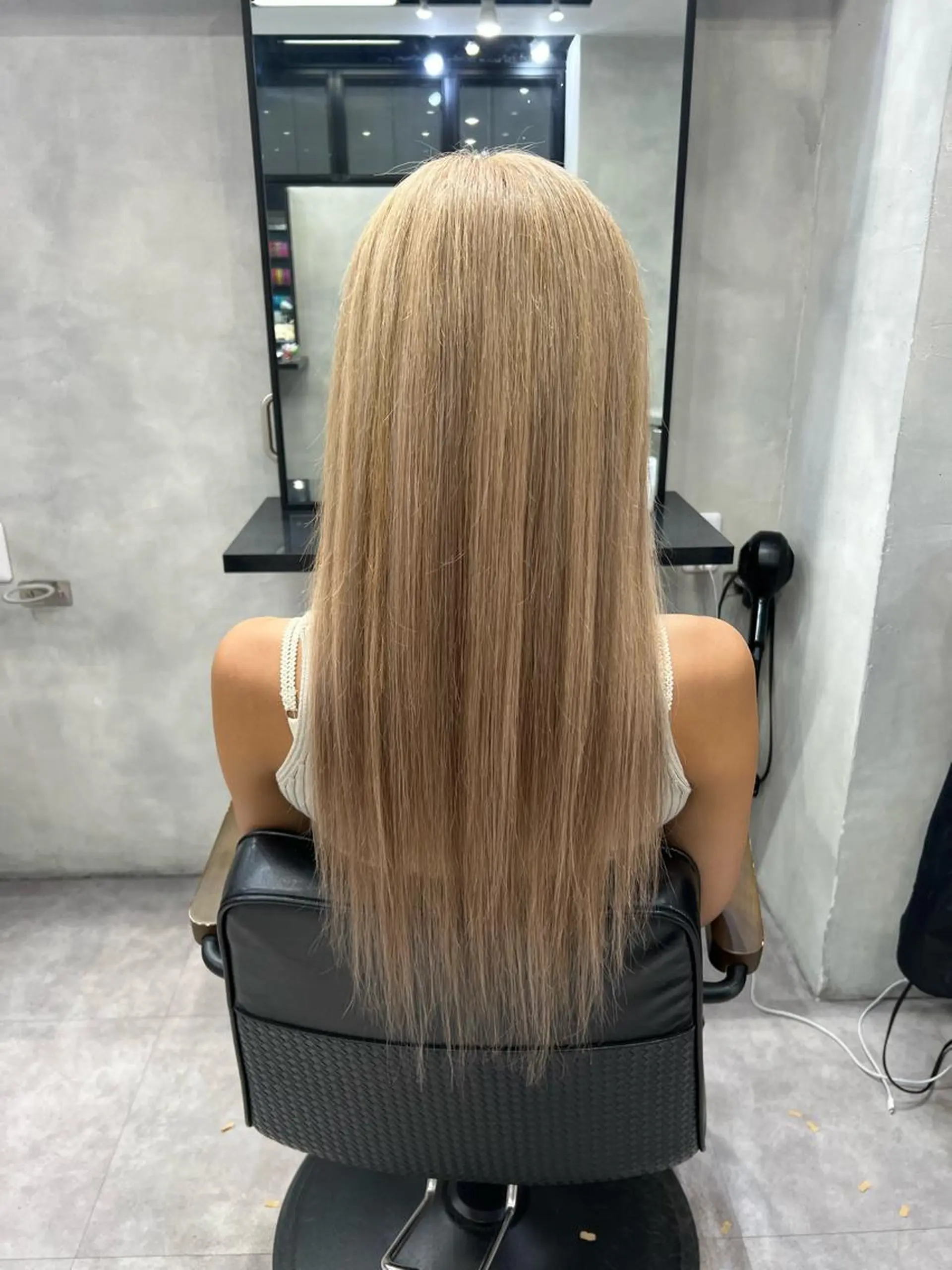 ロング カラー ヘアアレンジ シールエクステ アディクシーカラー アッシュ バレイヤージュ ベージュカラー カット ヘアカラー エクステ ar+ ❤︎ maiのヘアスタイル