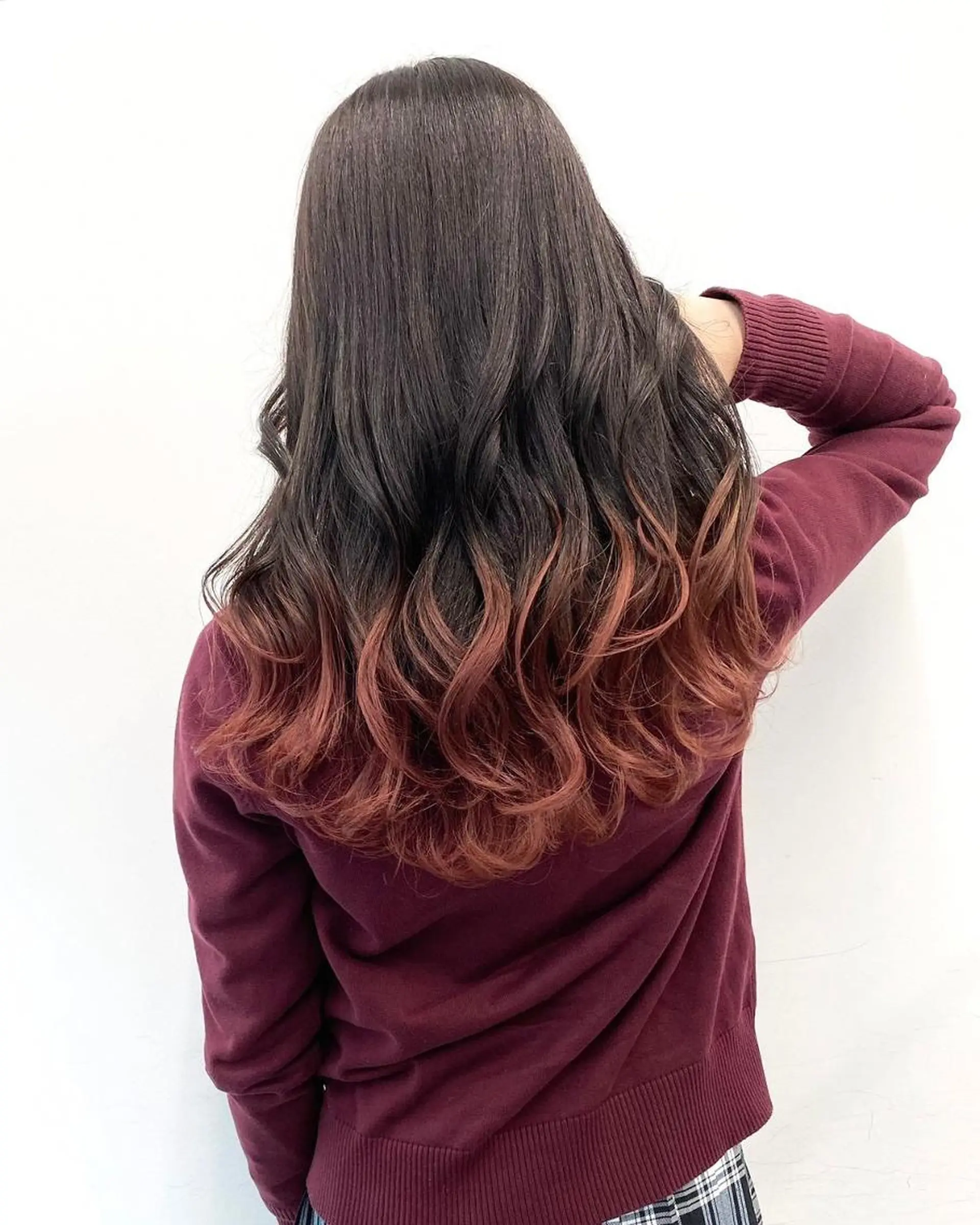 セミロング アッシュ エギョモリ フレンチガーリー 髪質改善 オン眉 カット ヘアカラー トリートメント 公式 Ease by amble luxeのヘアスタイル
