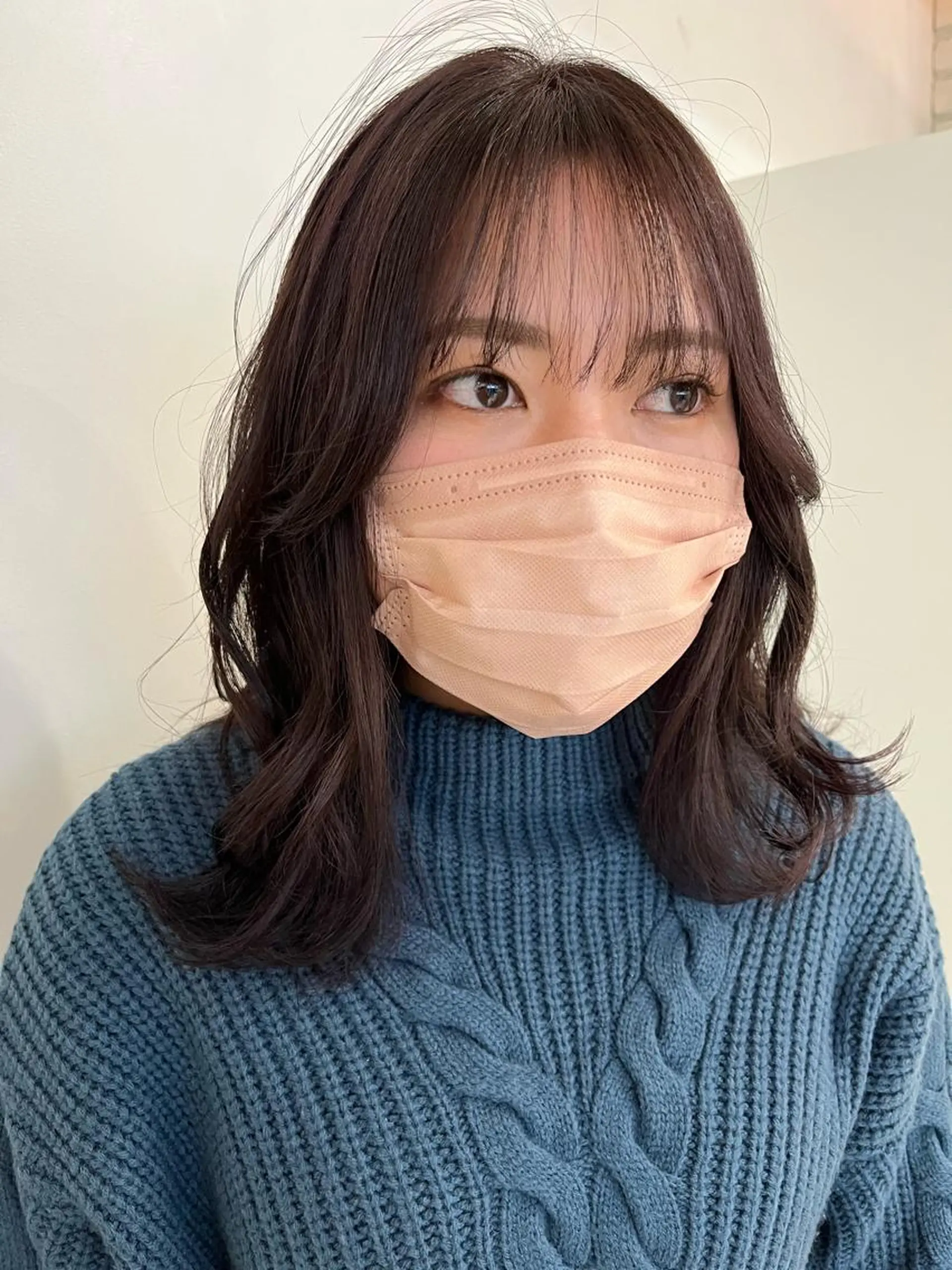 ミディアム カラー ブラウンカラー ココアブラウン SOYON 🤍CHIZU🤍.のヘアスタイル