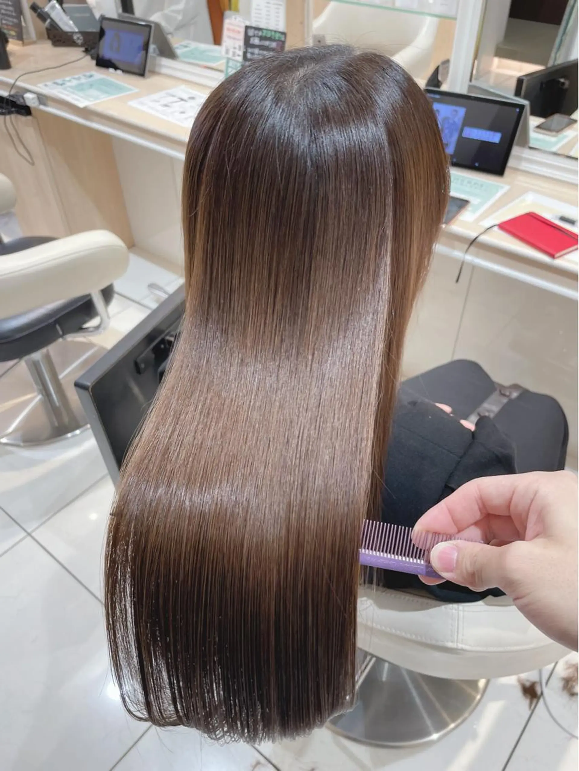 ロング 縮毛矯正、髪質改善／ 松田 龍之介のヘアスタイル