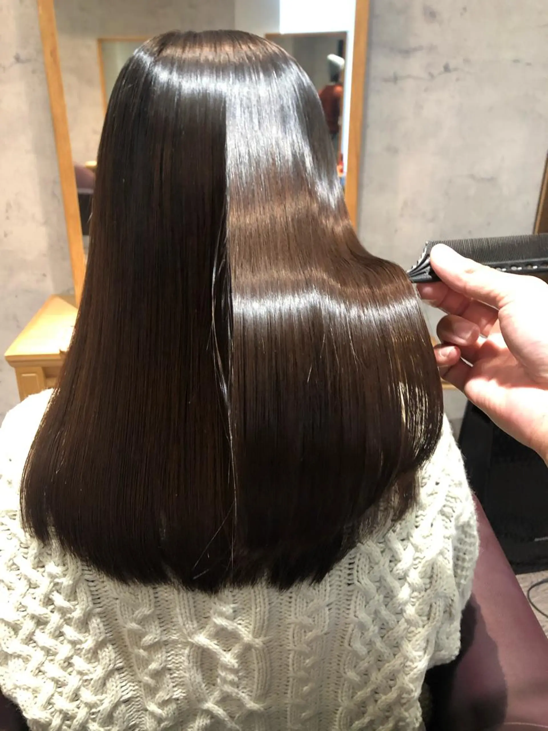 セミロング トリートメント 髪質改善 MAKIのヘアスタイル