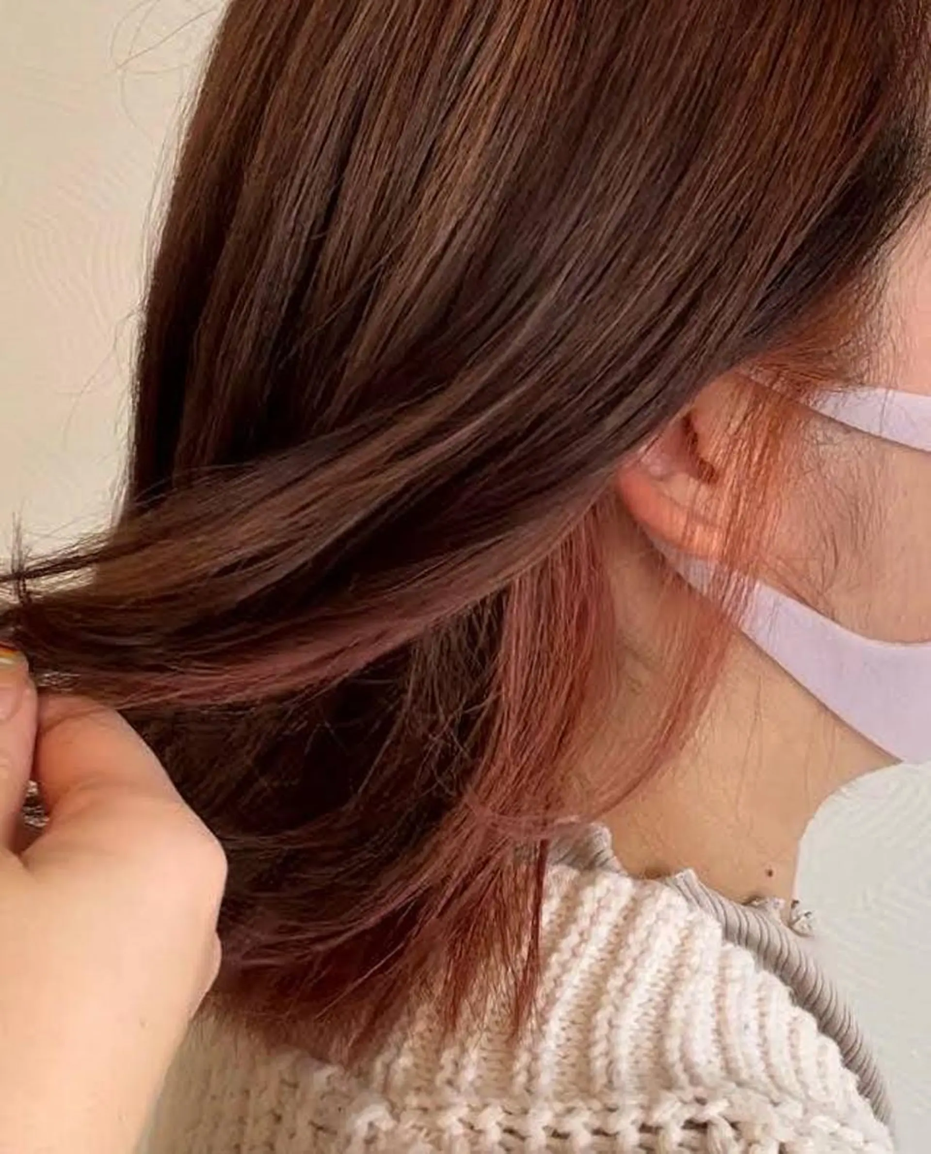 ミディアム 仙台ブリーチカラー デザインカラーあすかのヘアスタイル