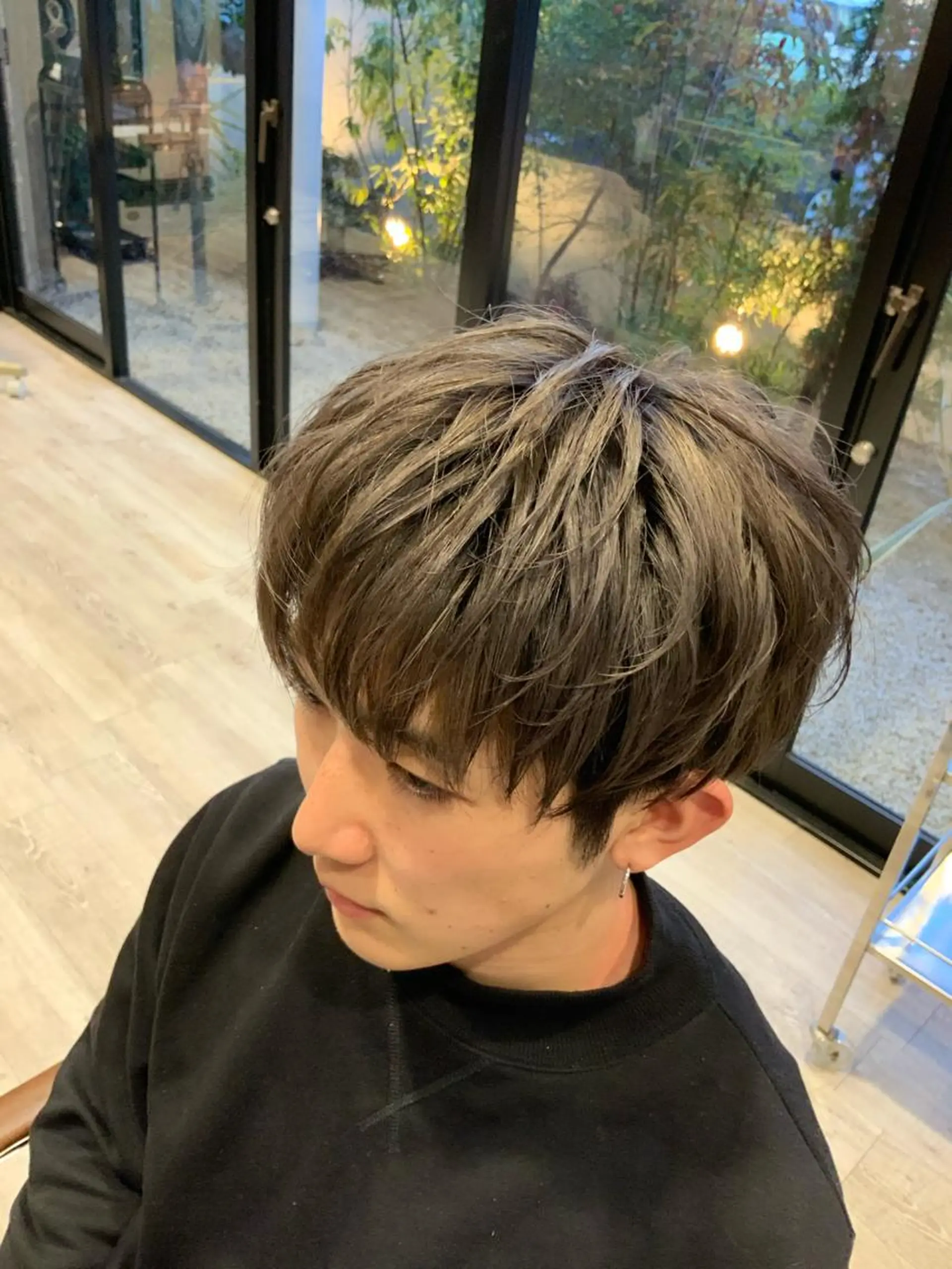 ショート カラー メンズ 🌿ストレート🌿 髪質改善☘️シュウヤのヘアスタイル