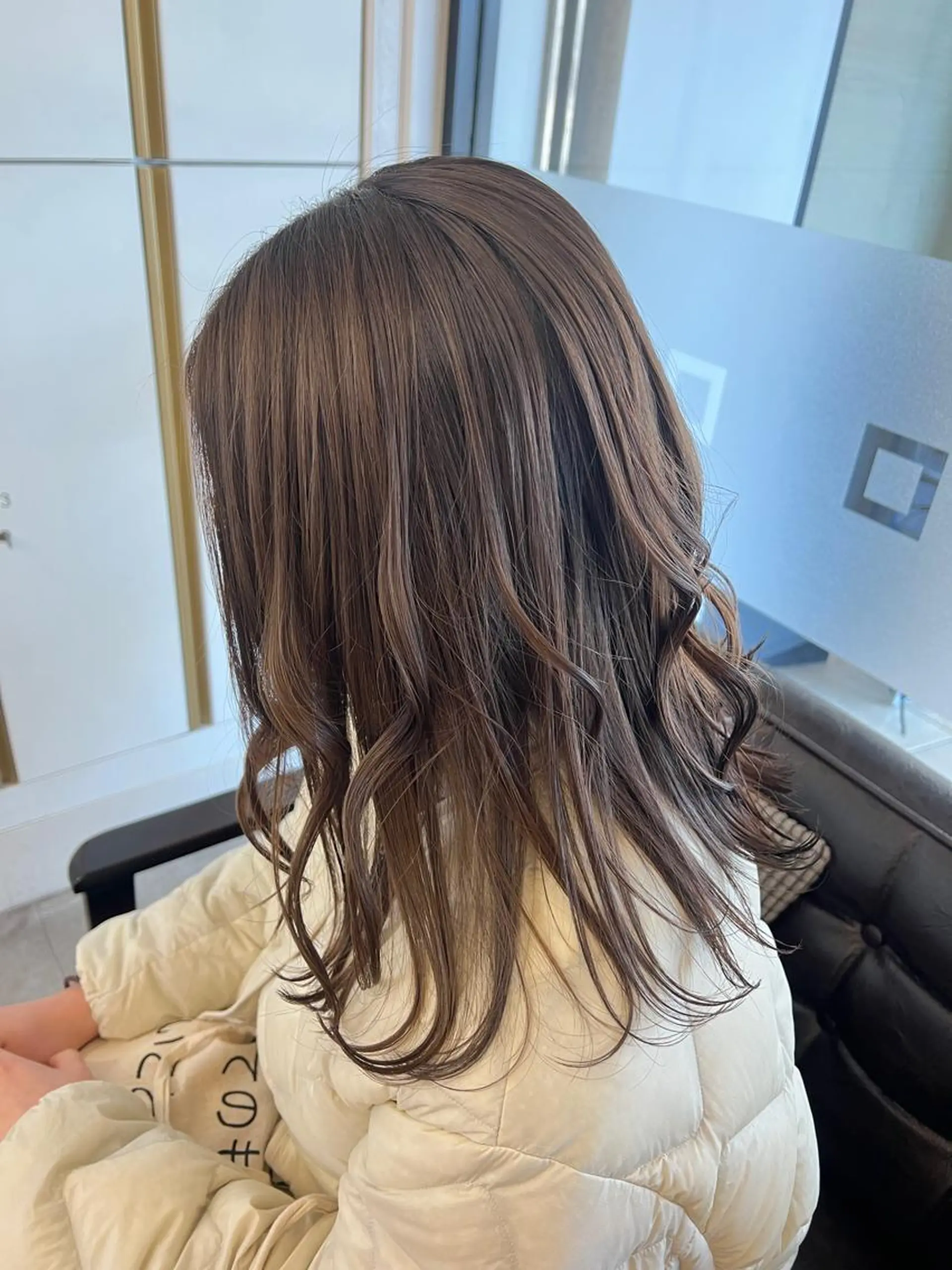 ミディアム カラー 透明感カラー トリートメント ヘアカラー トリートメント 透明感カラー/ボブ/ nanamiのヘアスタイル