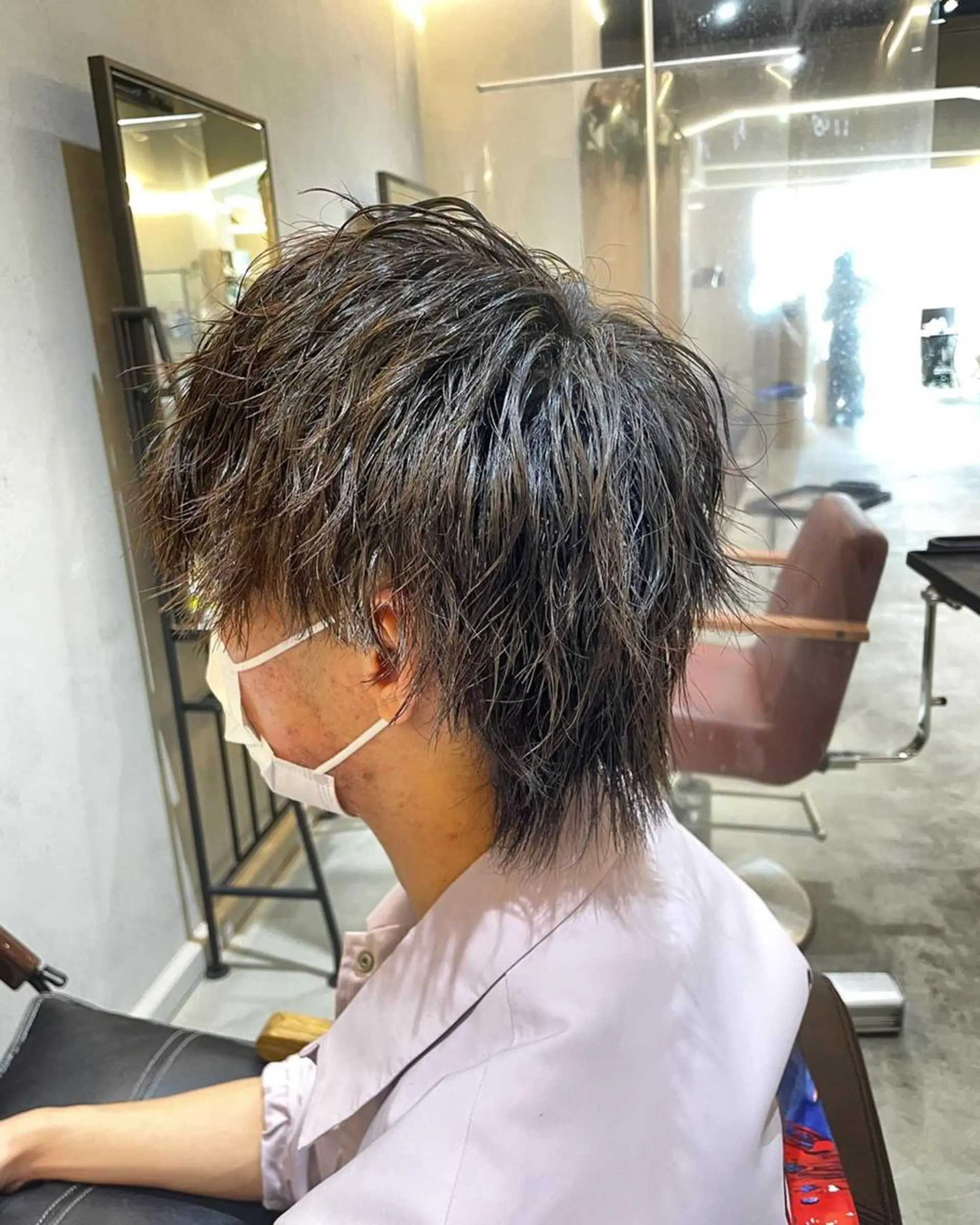 メンズ メンズパーマ メンズウルフカット ウルフカット ♦️モテ髪創作者 SUGA♦️のヘアスタイル